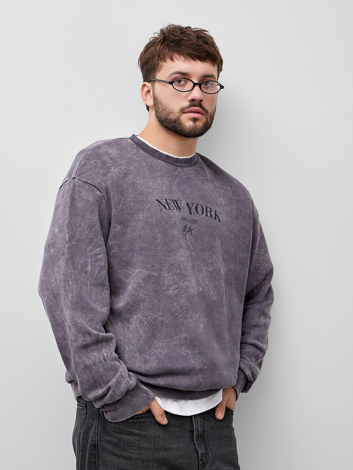 MARK FORMELLE Свитшот 573371 121801/1 серая варка +печать