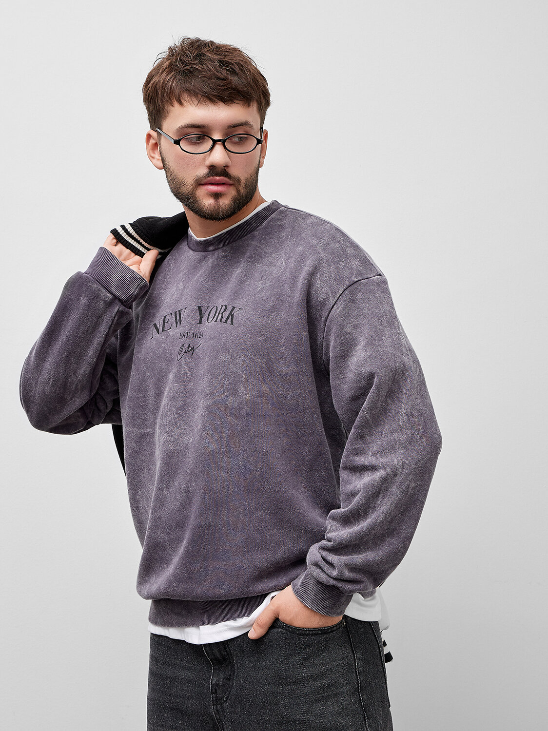 MARK FORMELLE Свитшот 573371 121801/1 серая варка +печать