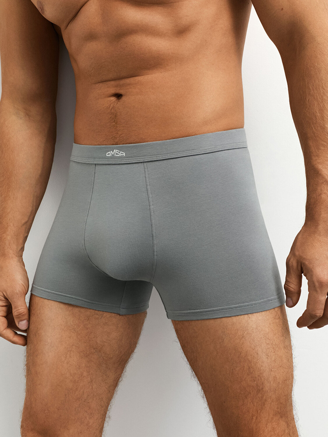 Omsa Трусы 573383 OmB 1236 Боксеры муж. с тканевой резинкой, CO Grigio (Серый)