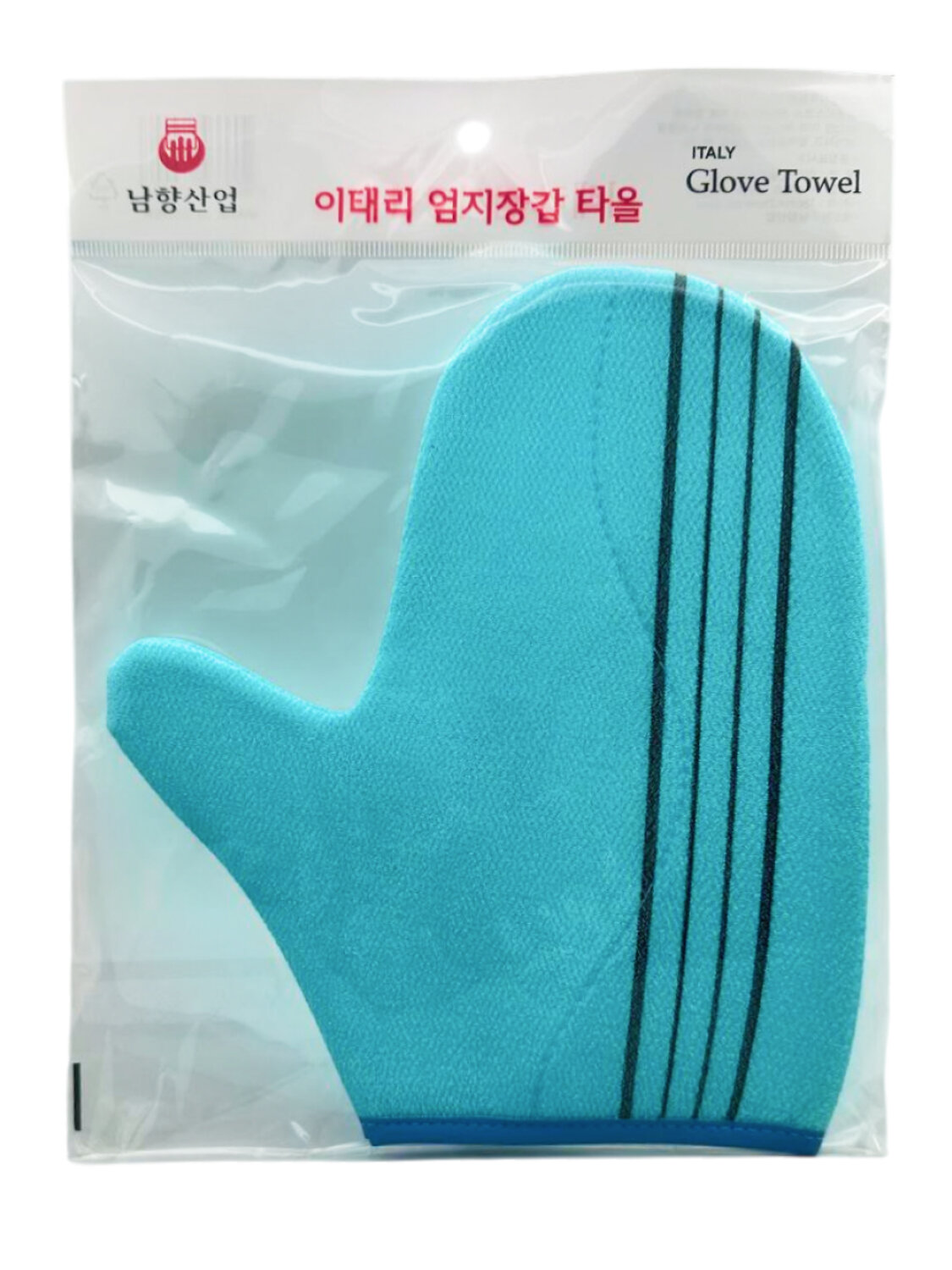 Bath Towel Мочалка-рукавица для душа с пилинг-эффектом, уплотненная, голубой 573428 28190 