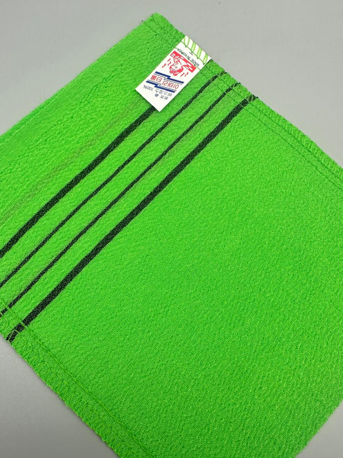 Bath Towel Мочалка-варежка для душа с пилинг-эффектом, однослойная, зелёный 573438 28193 