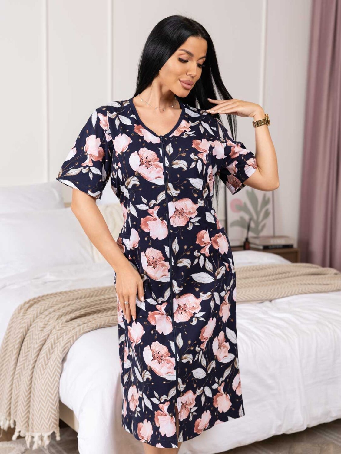 Текс-плюс Халат 573472 НФ-00022270 Синий