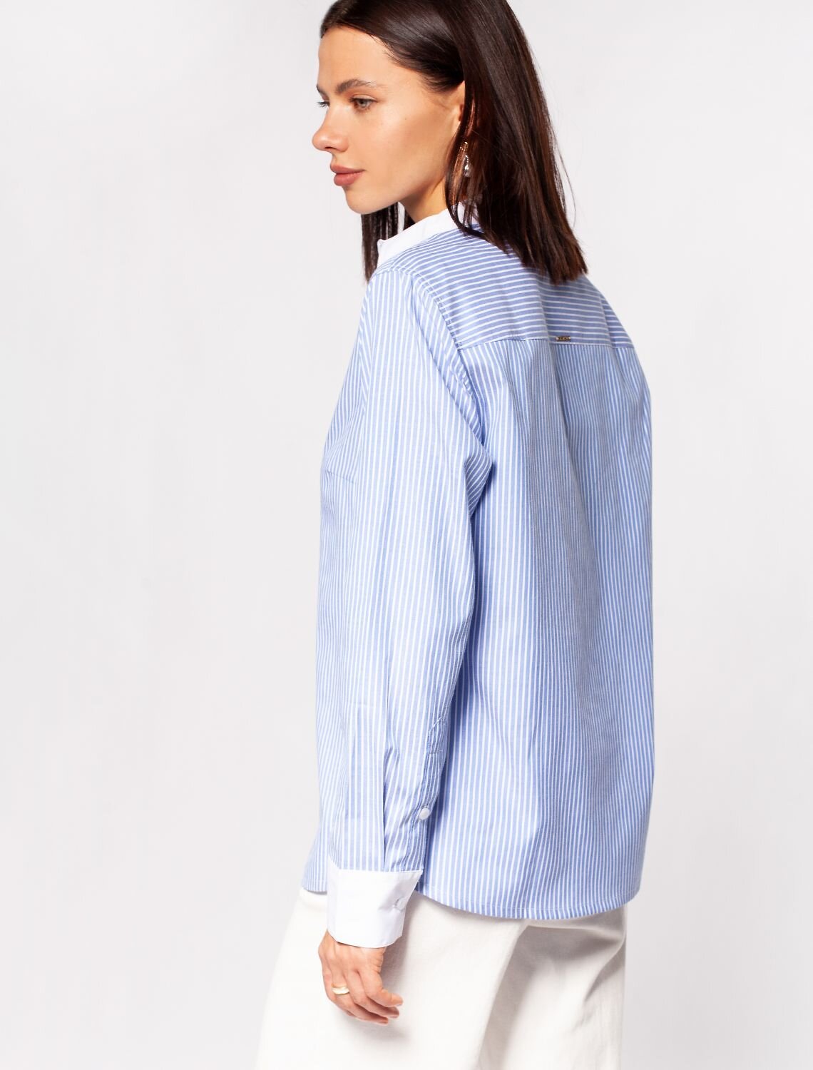 VILATTE Блузка 573533 D29.226 голубой-белый