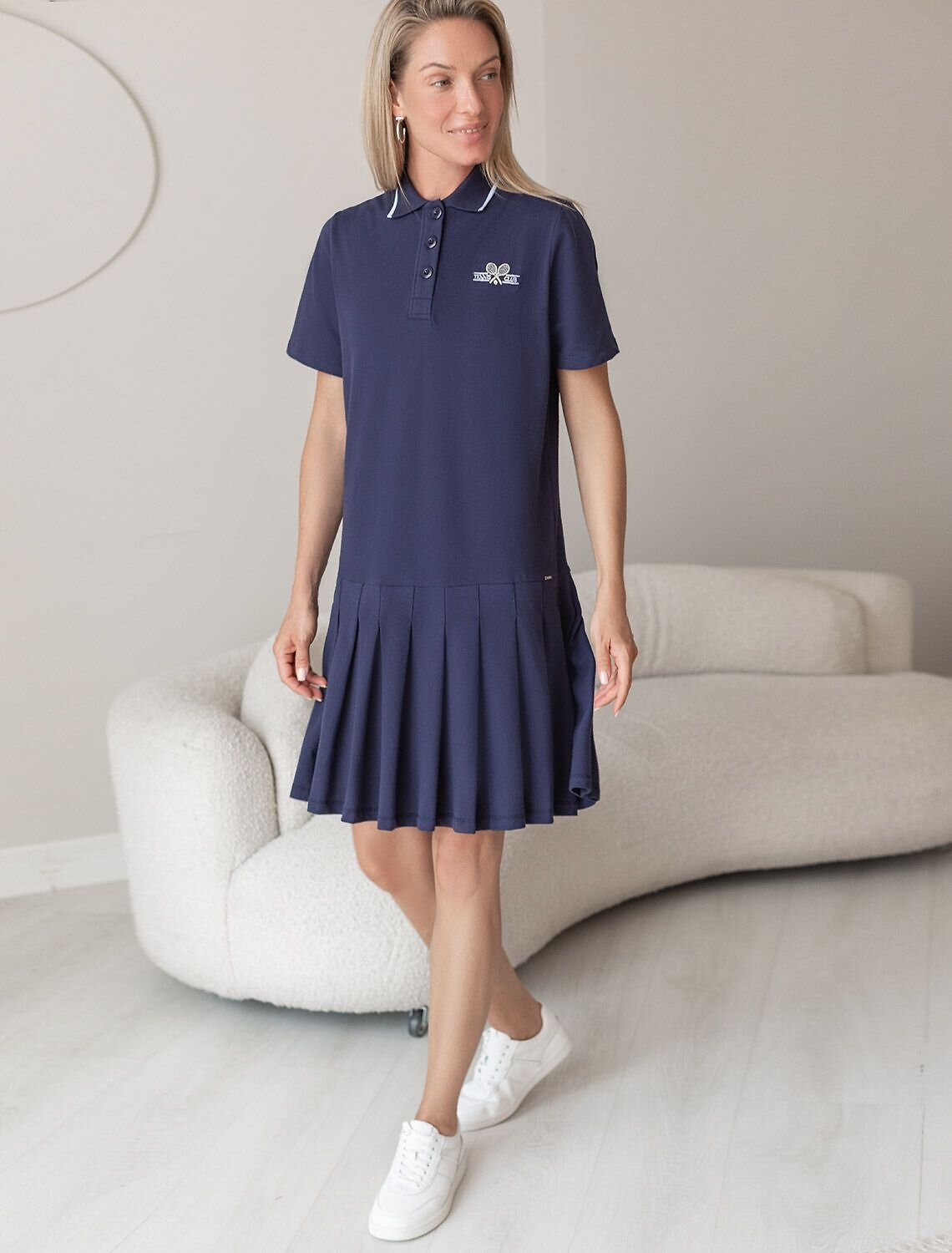 VILATTE Платье 573535 D42.099 т.синий