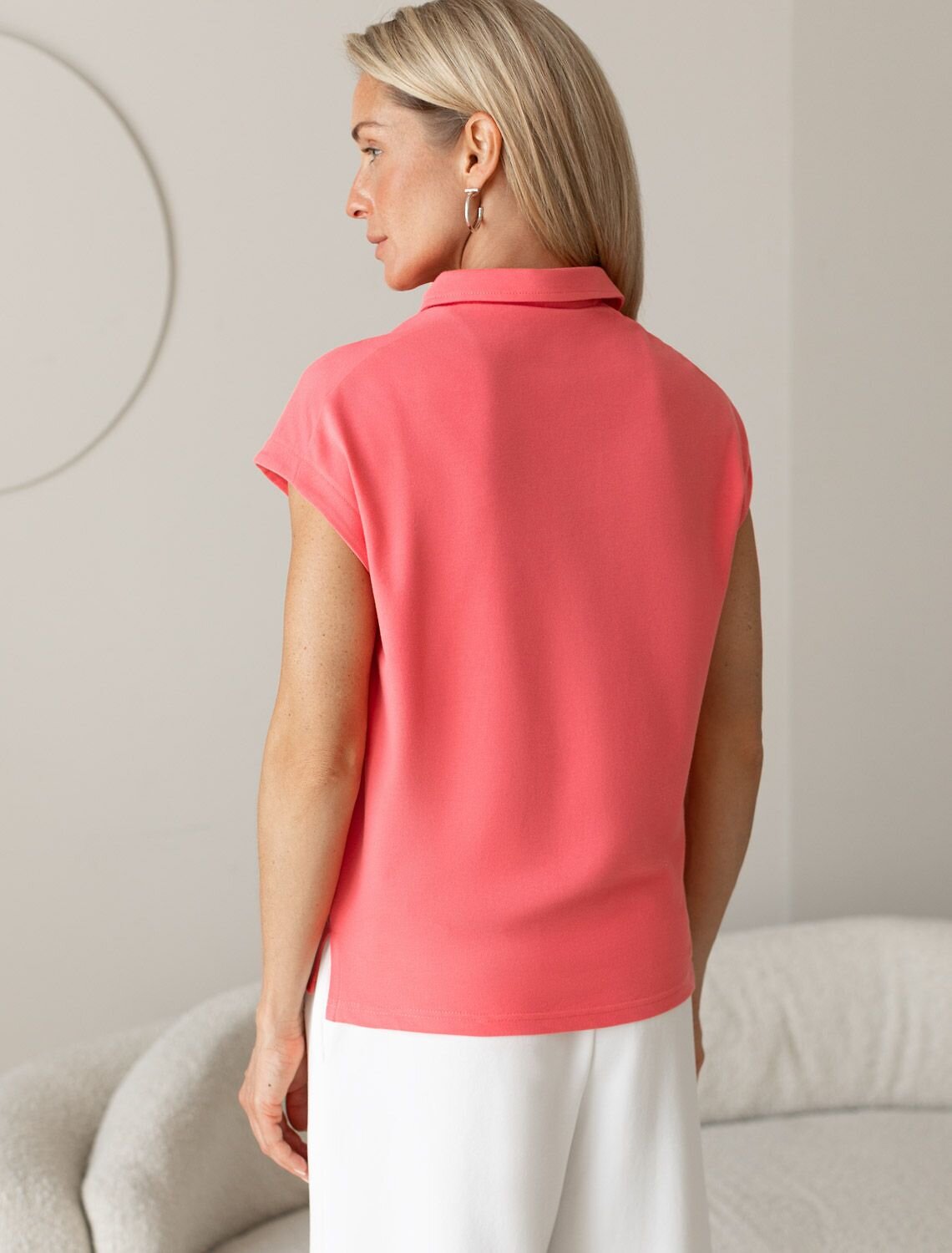 VILATTE Футболка 573537 D49.010 розовый коралл