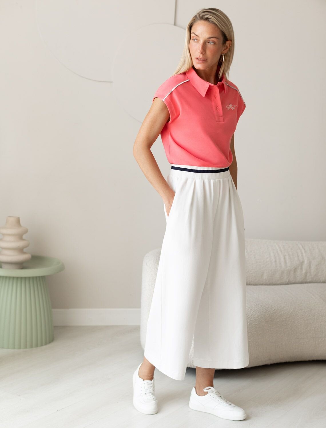 VILATTE Футболка 573537 D49.010 розовый коралл