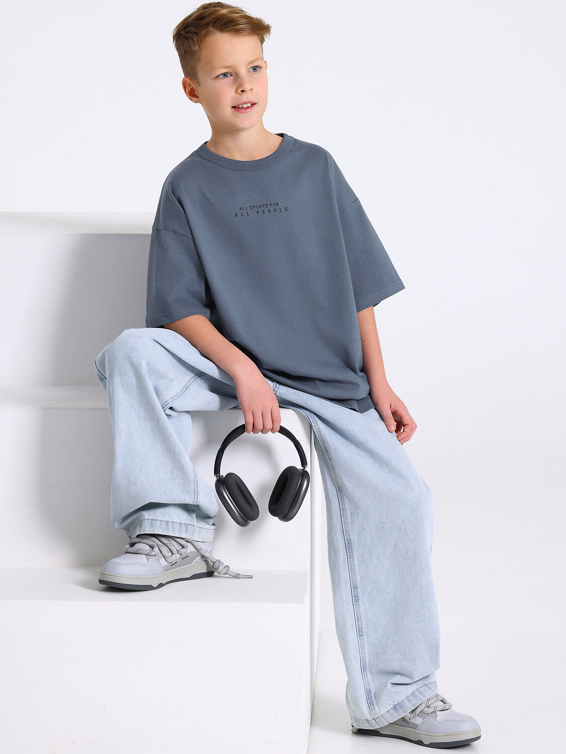 Апрель Футболка 573576 1ПДФК5011001 темно-серый