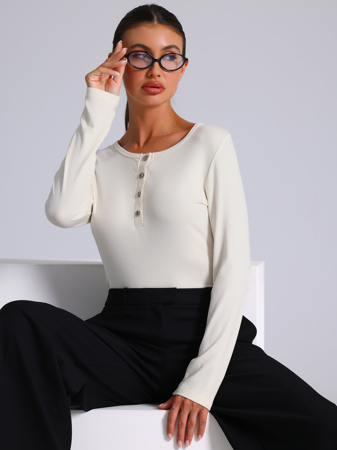 Апрель Лонгслив 573583 1ЖДЛД4830323 сливки