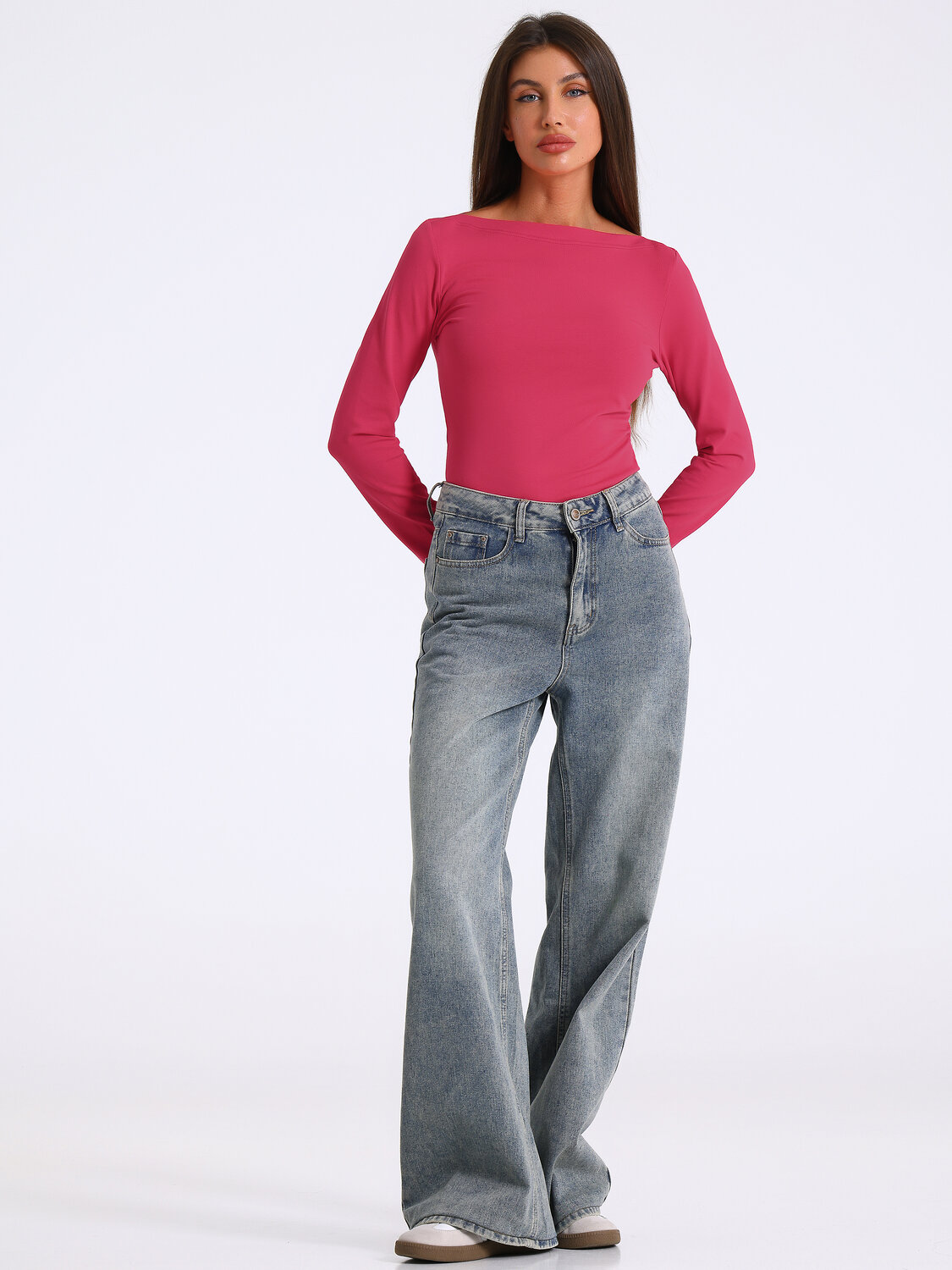 Апрель Лонгслив 573584 1ЖДЛД4914804 ярко-красный