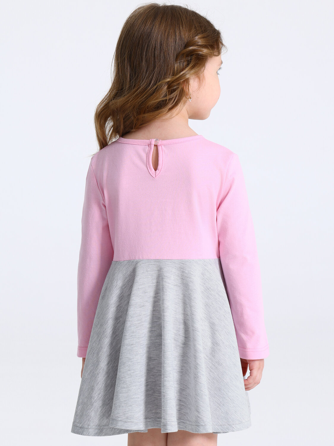 Апрель Платье 573599 1ДПД4917002 светло-розовый+светло-серый