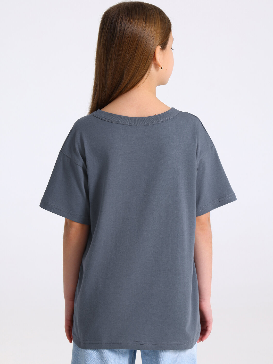 Апрель Футболка 573632 1ДДФК5027001 темно-серый