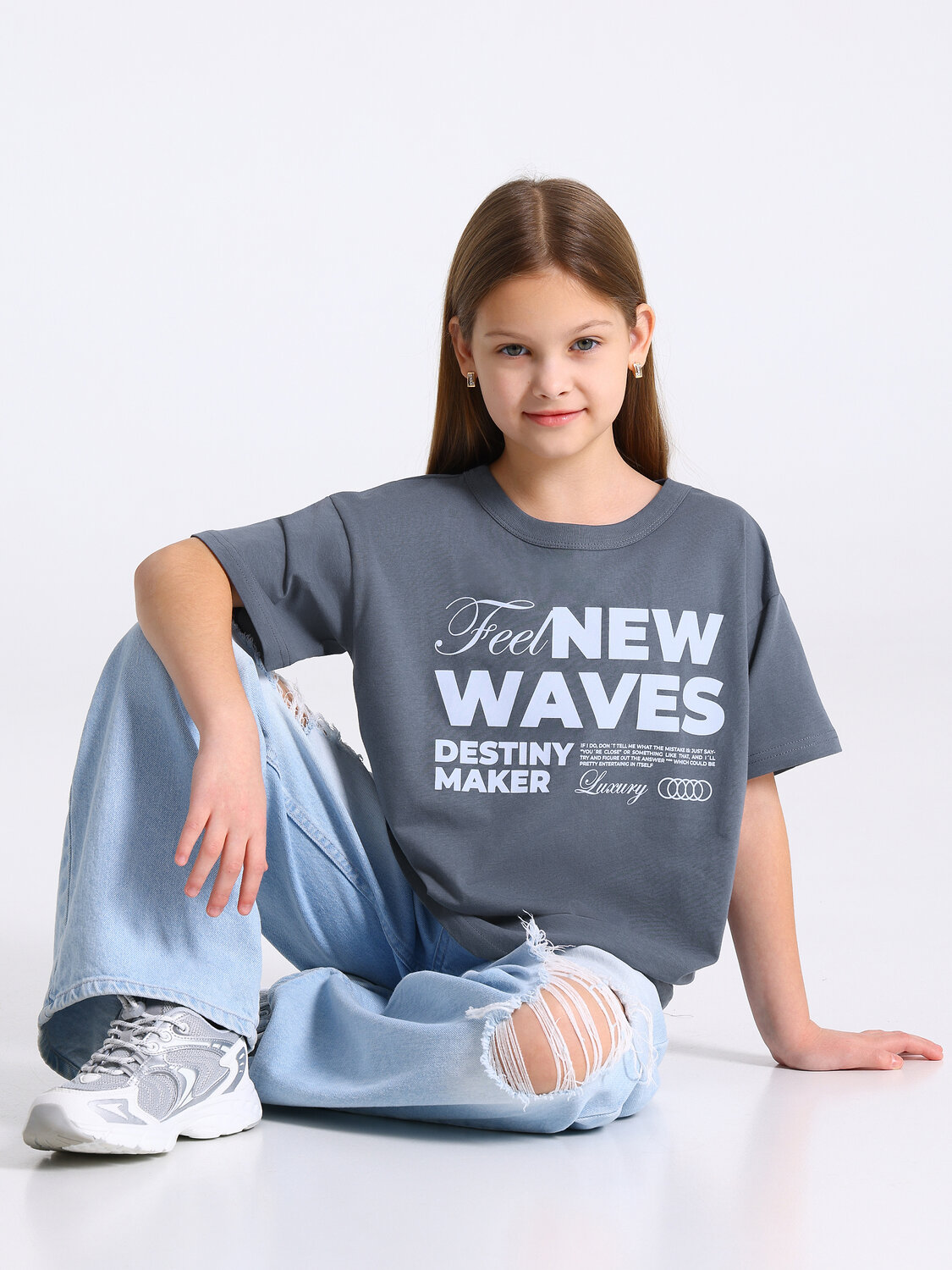 Апрель Футболка 573632 1ДДФК5027001 темно-серый