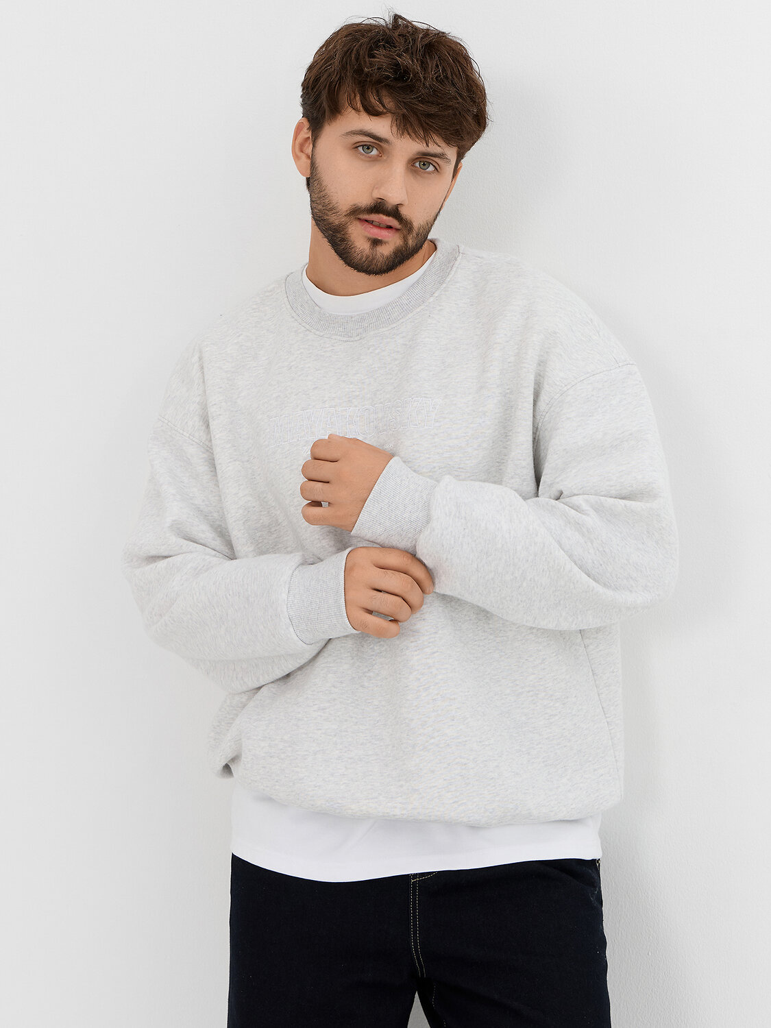 MARK FORMELLE Свитшот 573647 121868/1 св.серый меланж