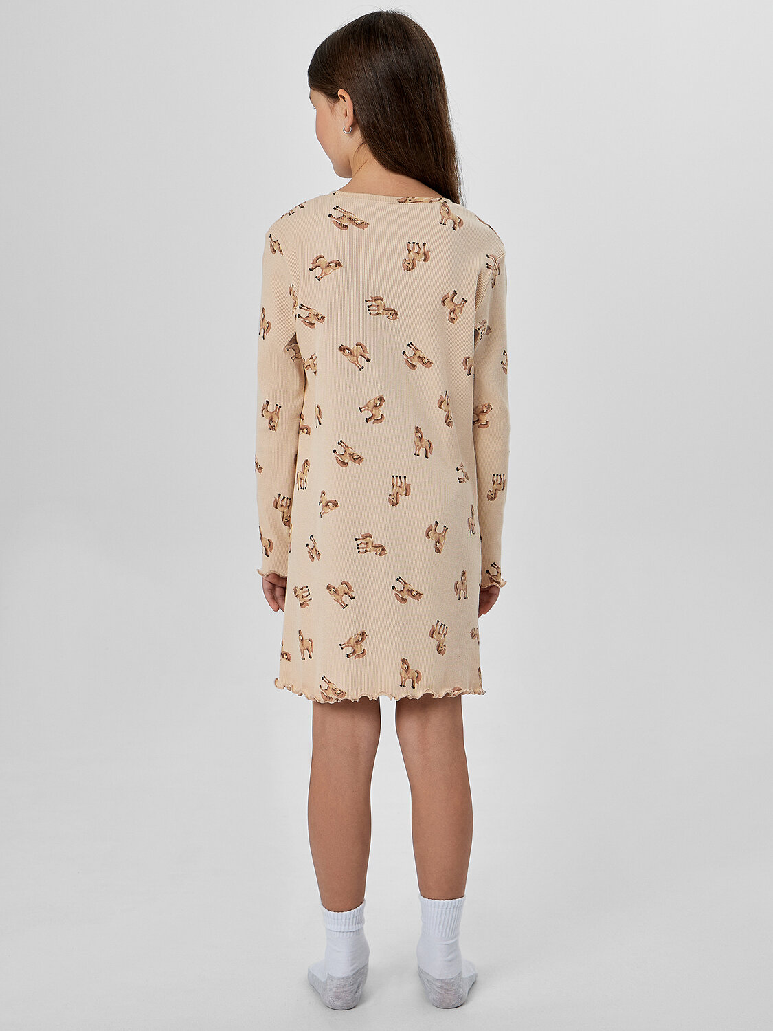 MARK FORMELLE Сорочка 573669 577726 лошадки на бежевом