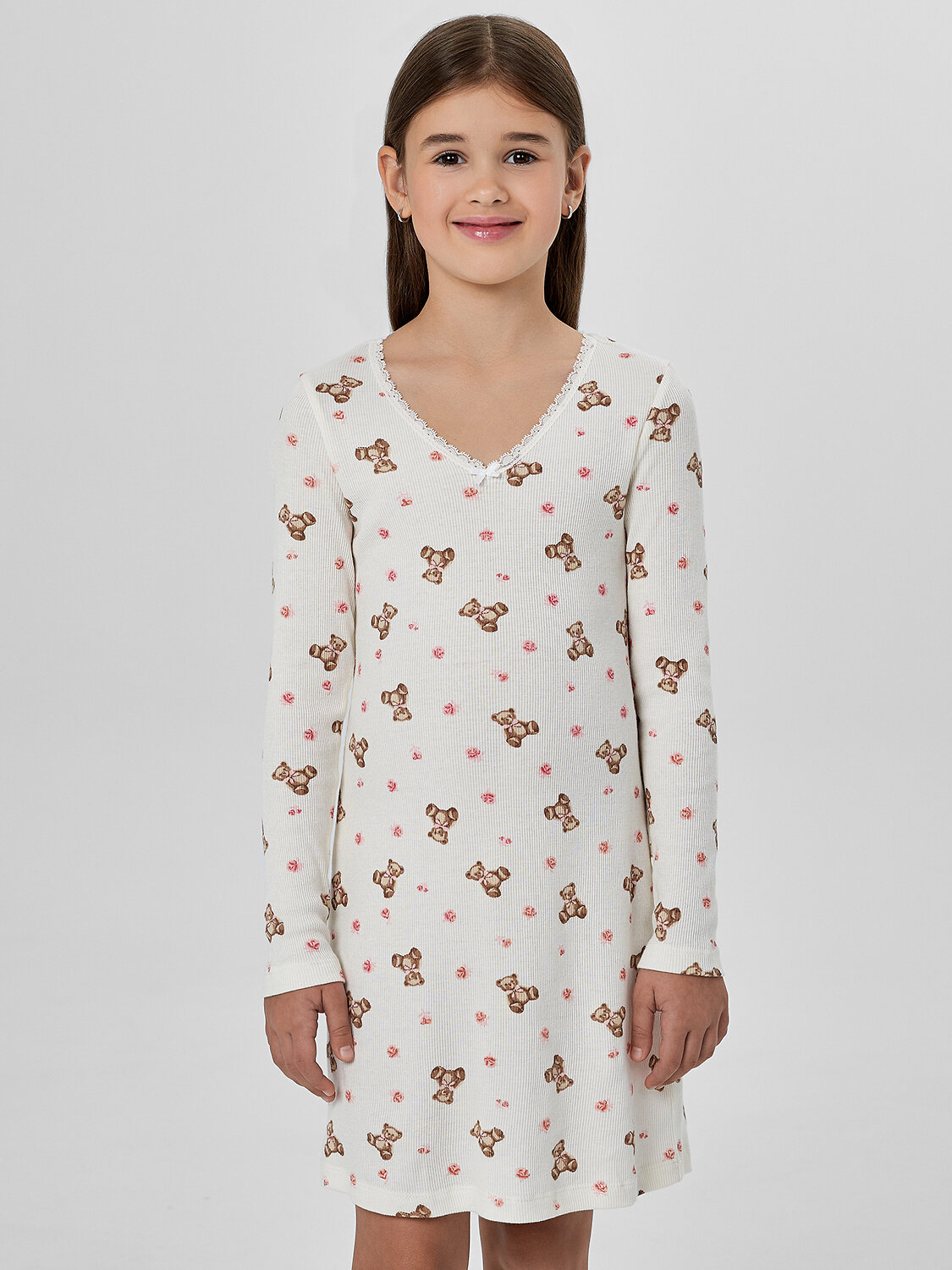 MARK FORMELLE Сорочка 573672 577728 мишки с цветами на молоке
