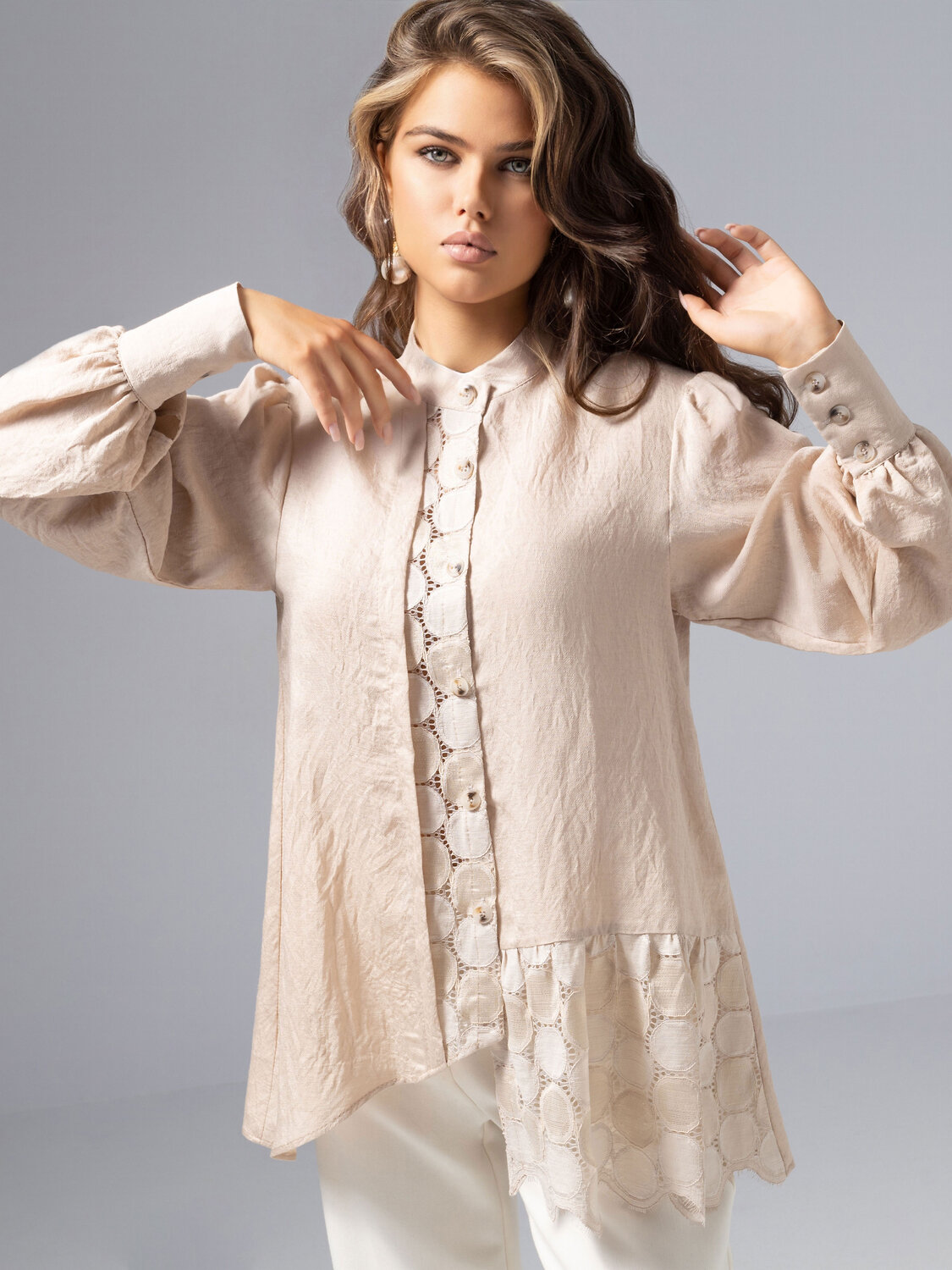 CHARUTTI Рубашка 573697 12440 Бежевый