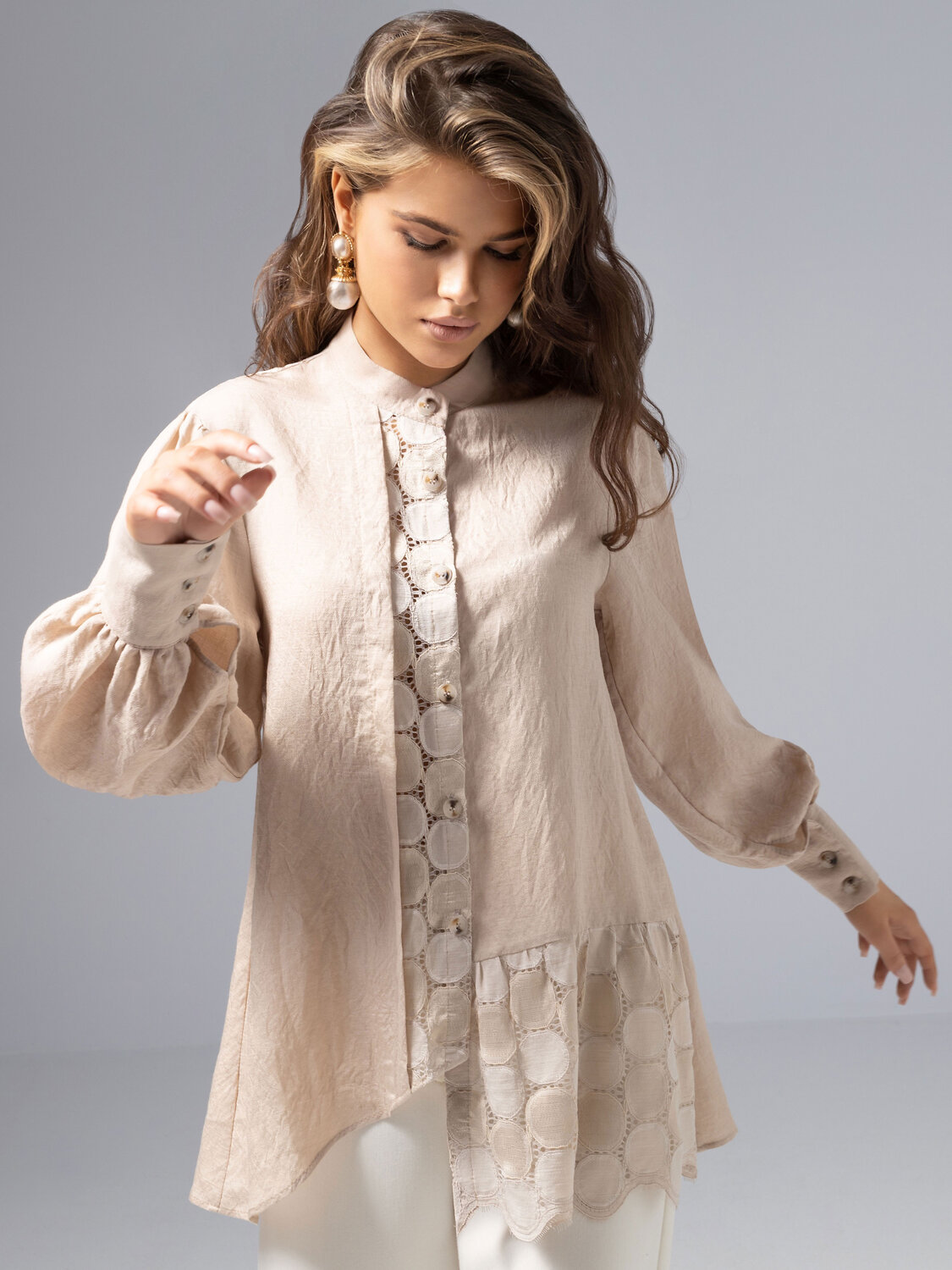 CHARUTTI Рубашка 573697 12440 Бежевый