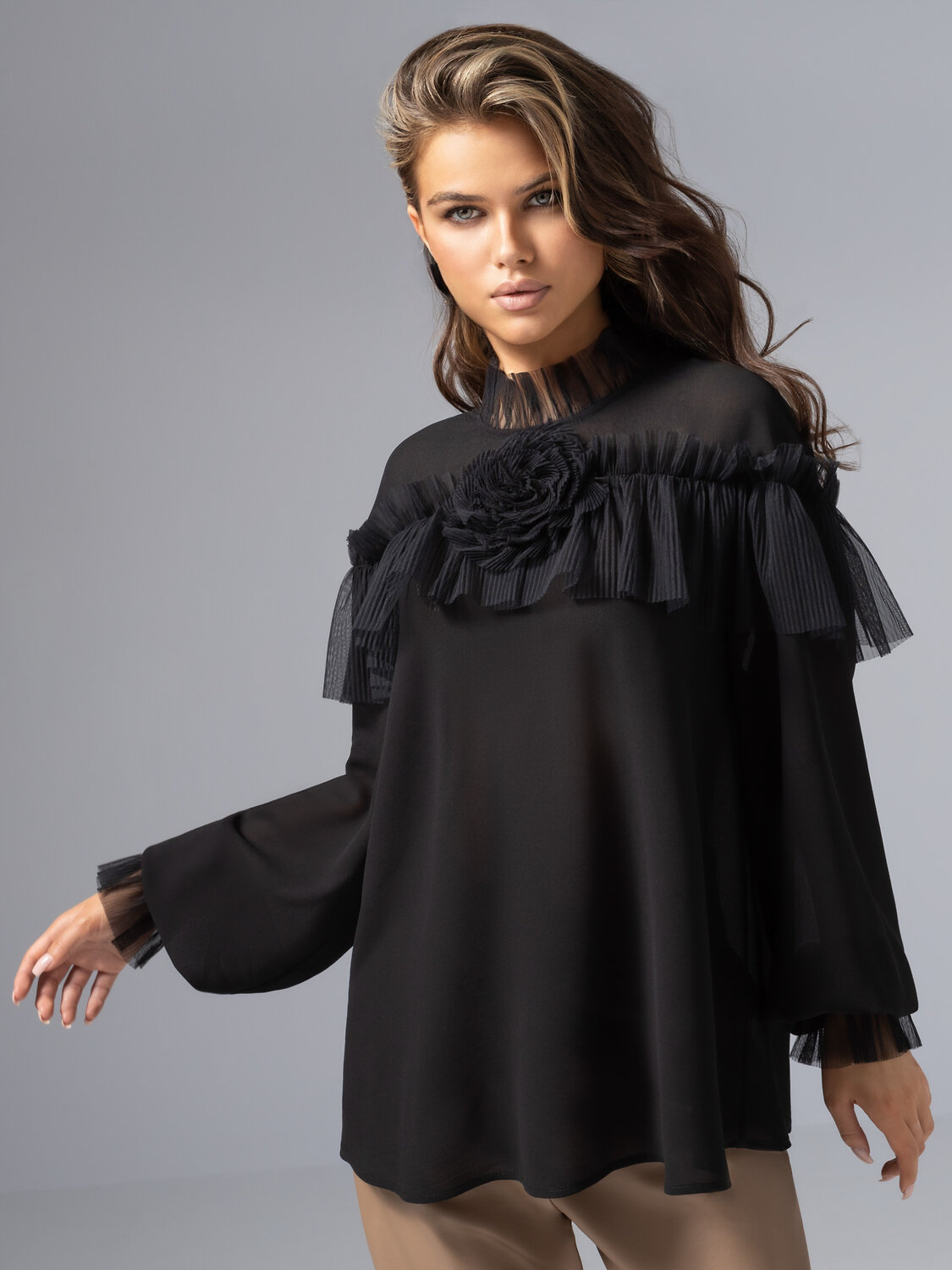 CHARUTTI Блуза 573705 12445 Черный