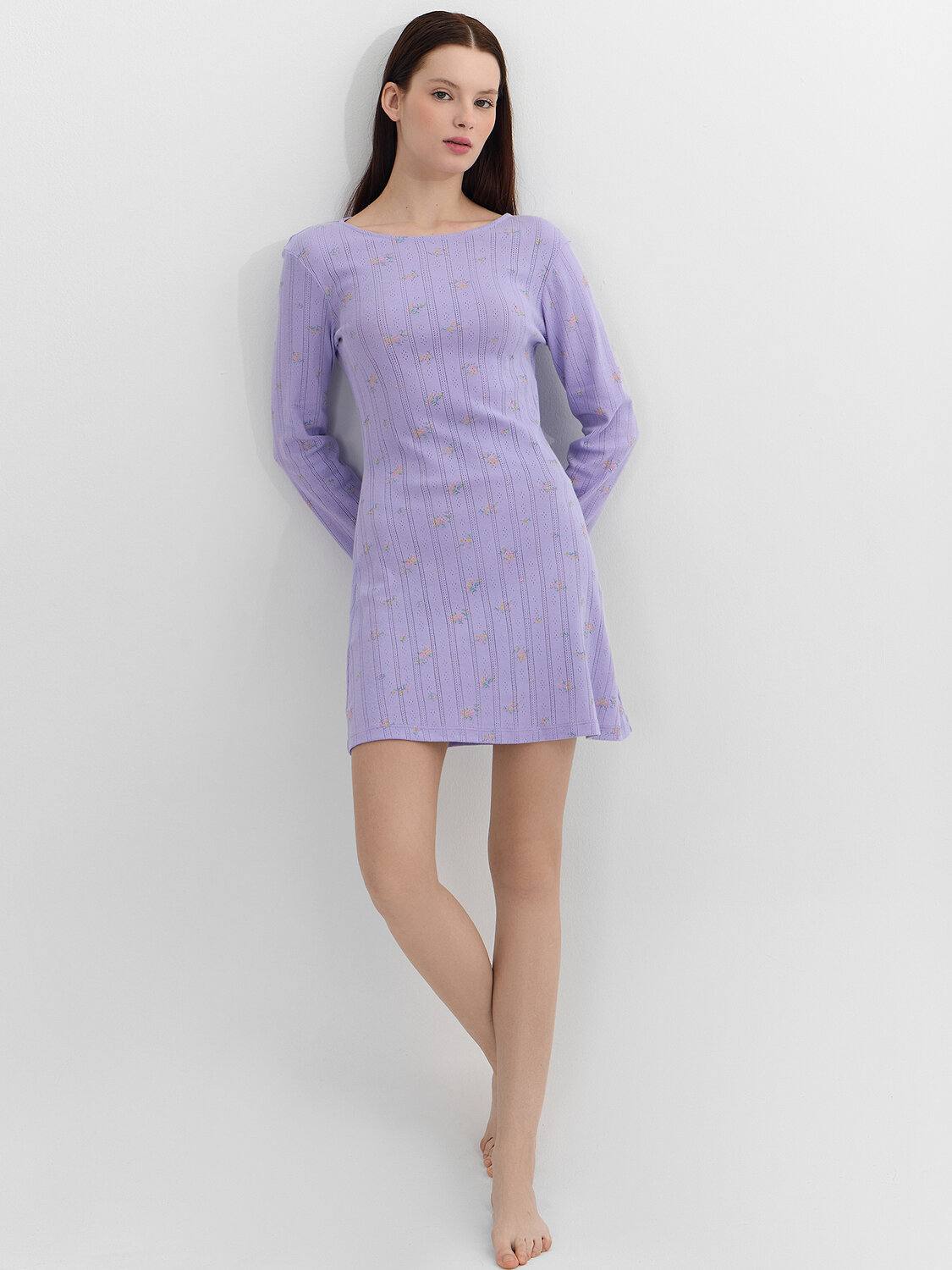 MARK FORMELLE Сорочка 573706 572397 цветы на лаванде