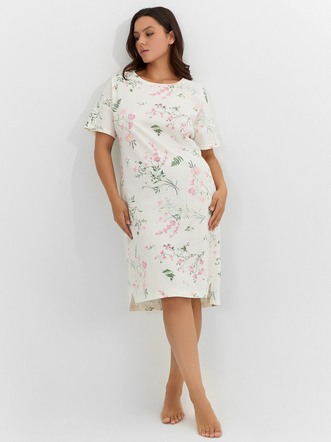 MARK FORMELLE Сорочка 573710 572310 полевые цветы на молочном