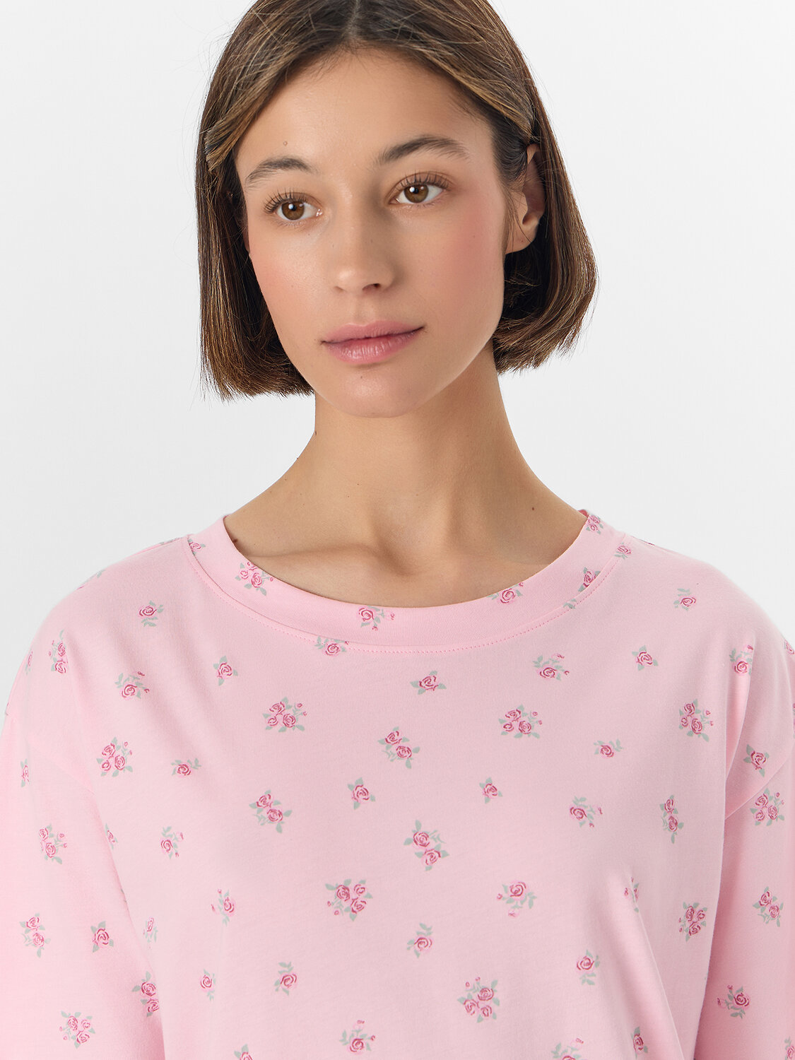 MARK FORMELLE Сорочка 573718 572371 розы на розовом