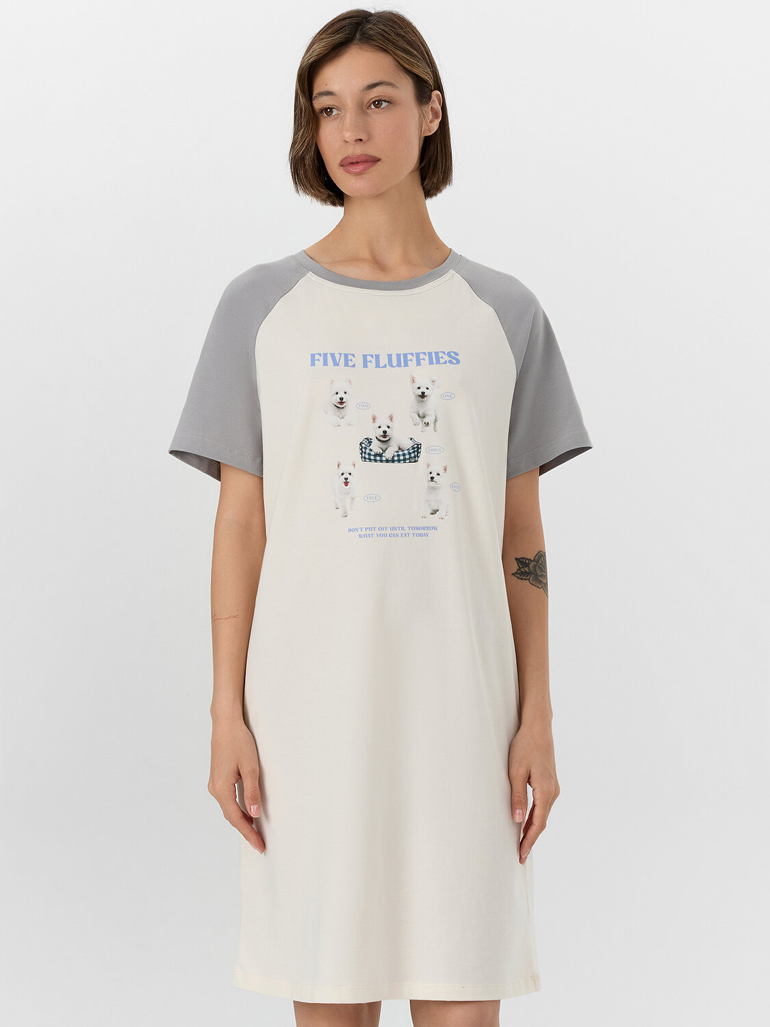 MARK FORMELLE Сорочка 573722 572385 молочный +печать