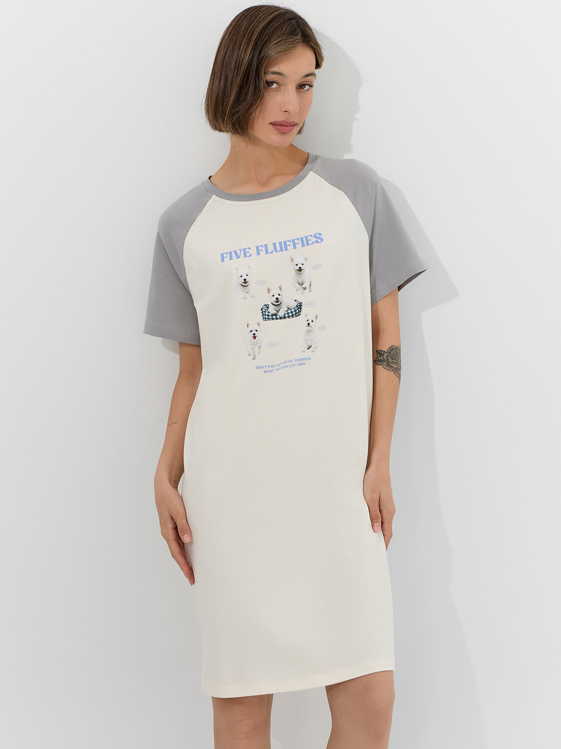 MARK FORMELLE Сорочка 573722 572385 молочный +печать