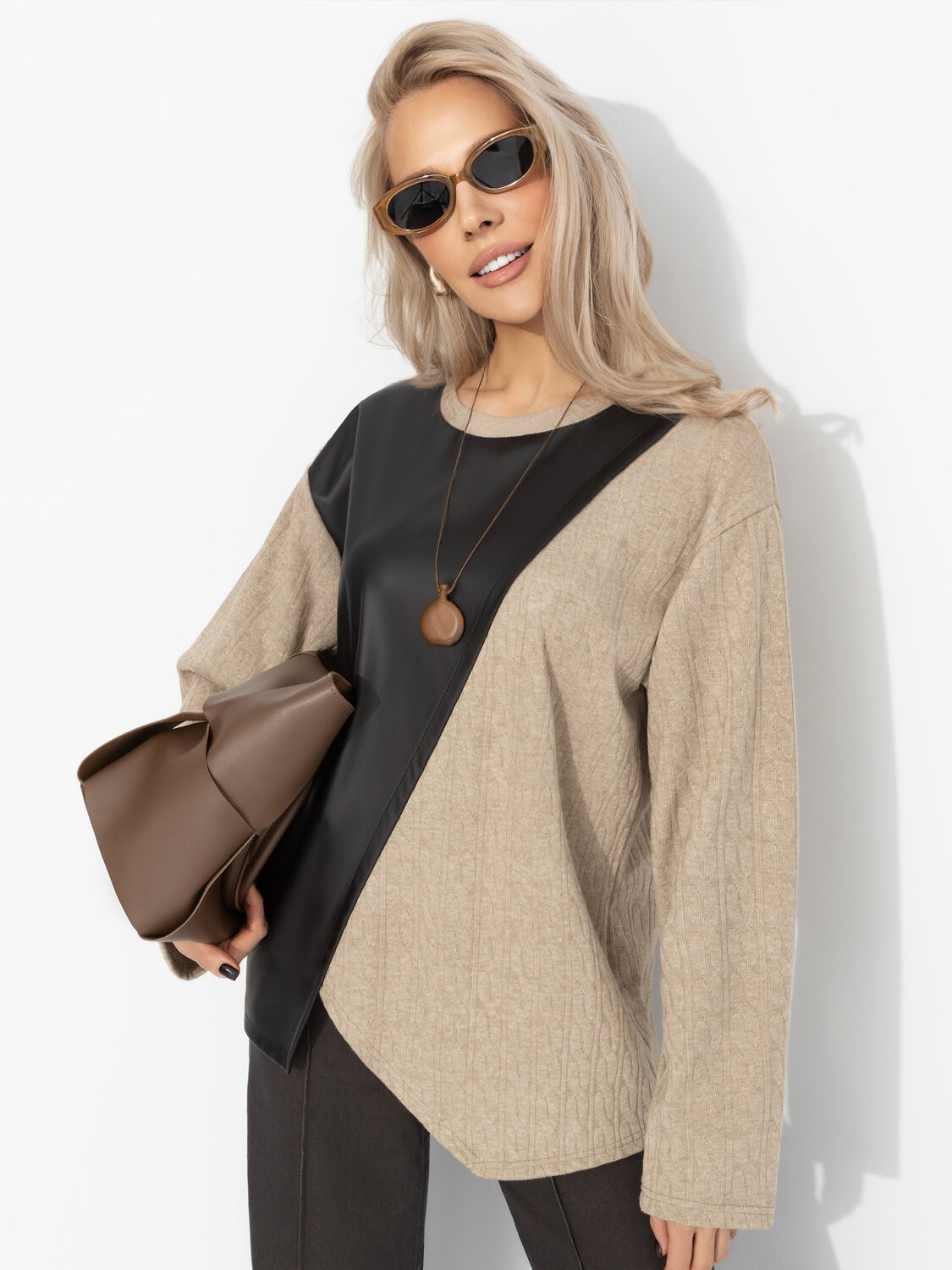 CHARUTTI Лонгслив 573727 12427 Бежевый