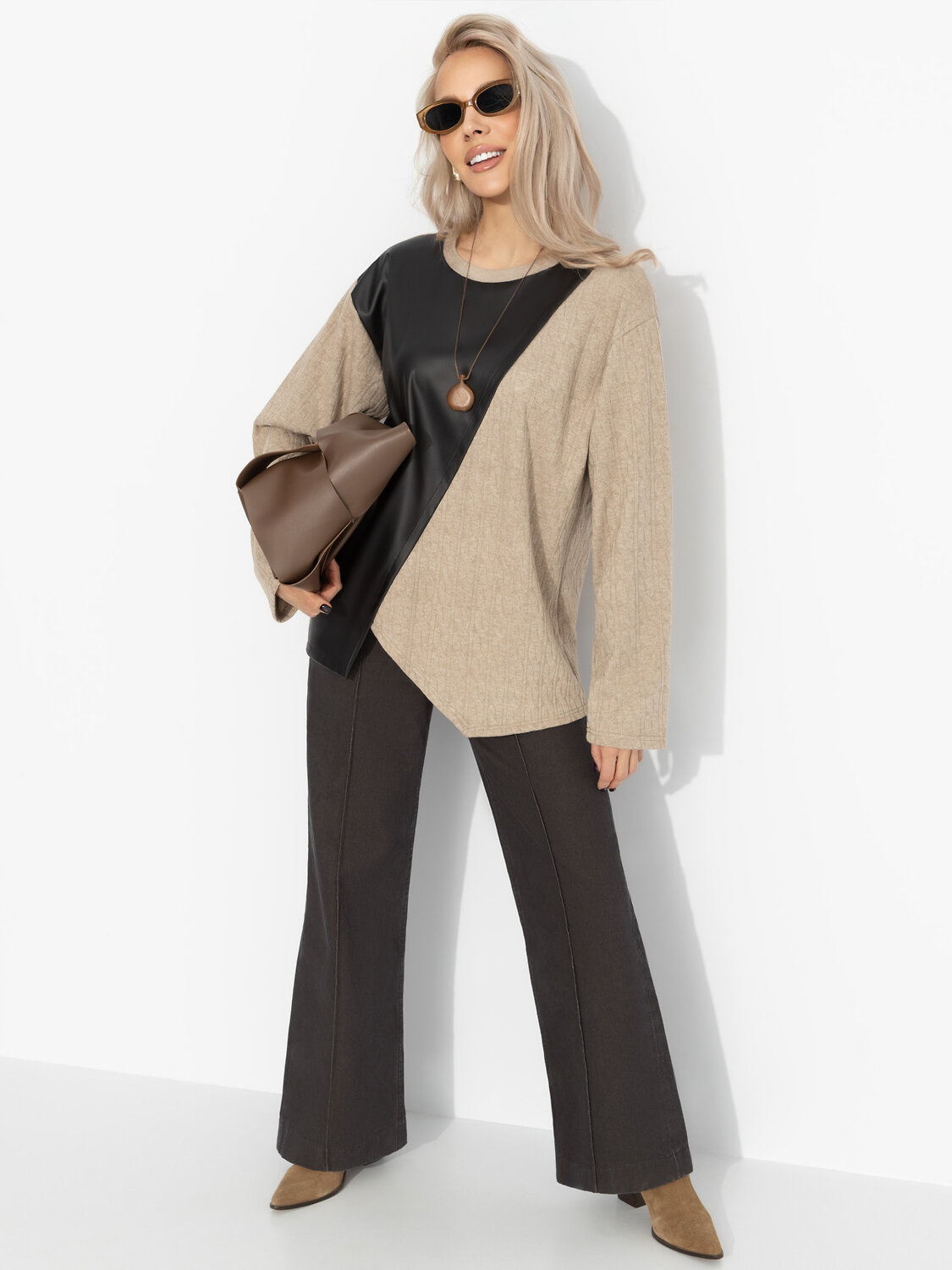 CHARUTTI Лонгслив 573727 12427 Бежевый