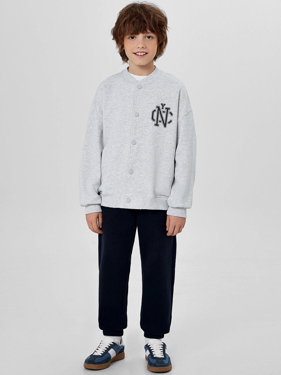 MARK FORMELLE Толстовка 573739 363333/1 серый меланж+печать