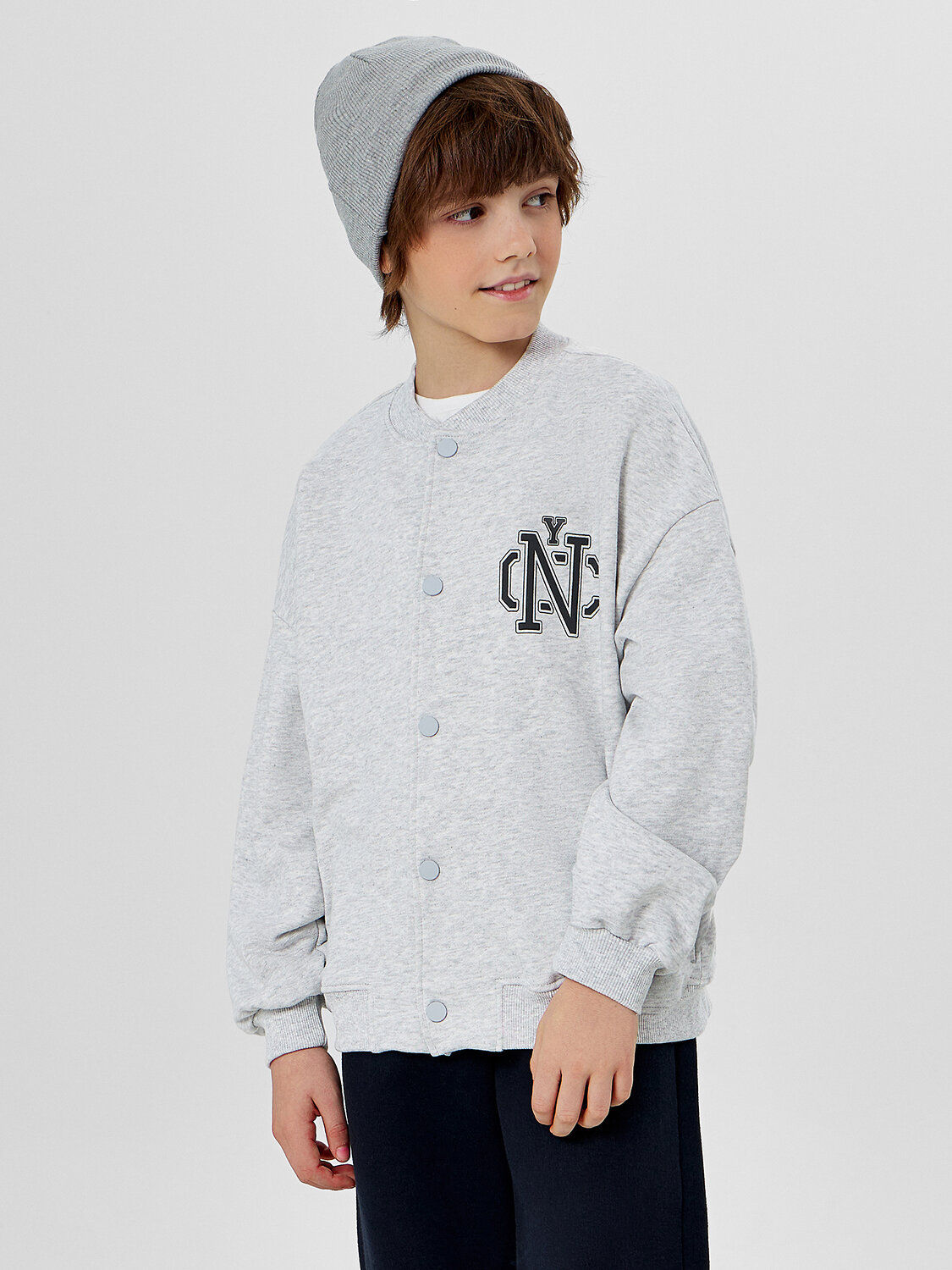 MARK FORMELLE Толстовка 573739 363333/1 серый меланж+печать