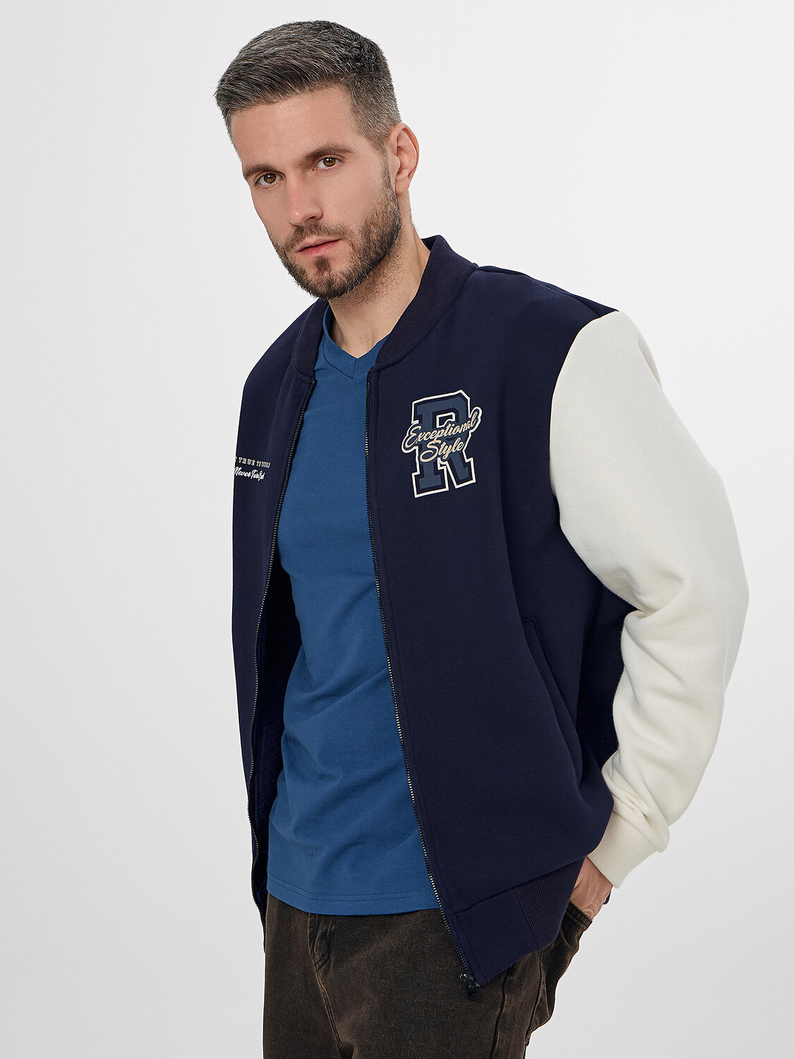 MARK FORMELLE Толстовка 573777 121187/1 т. синий +печать