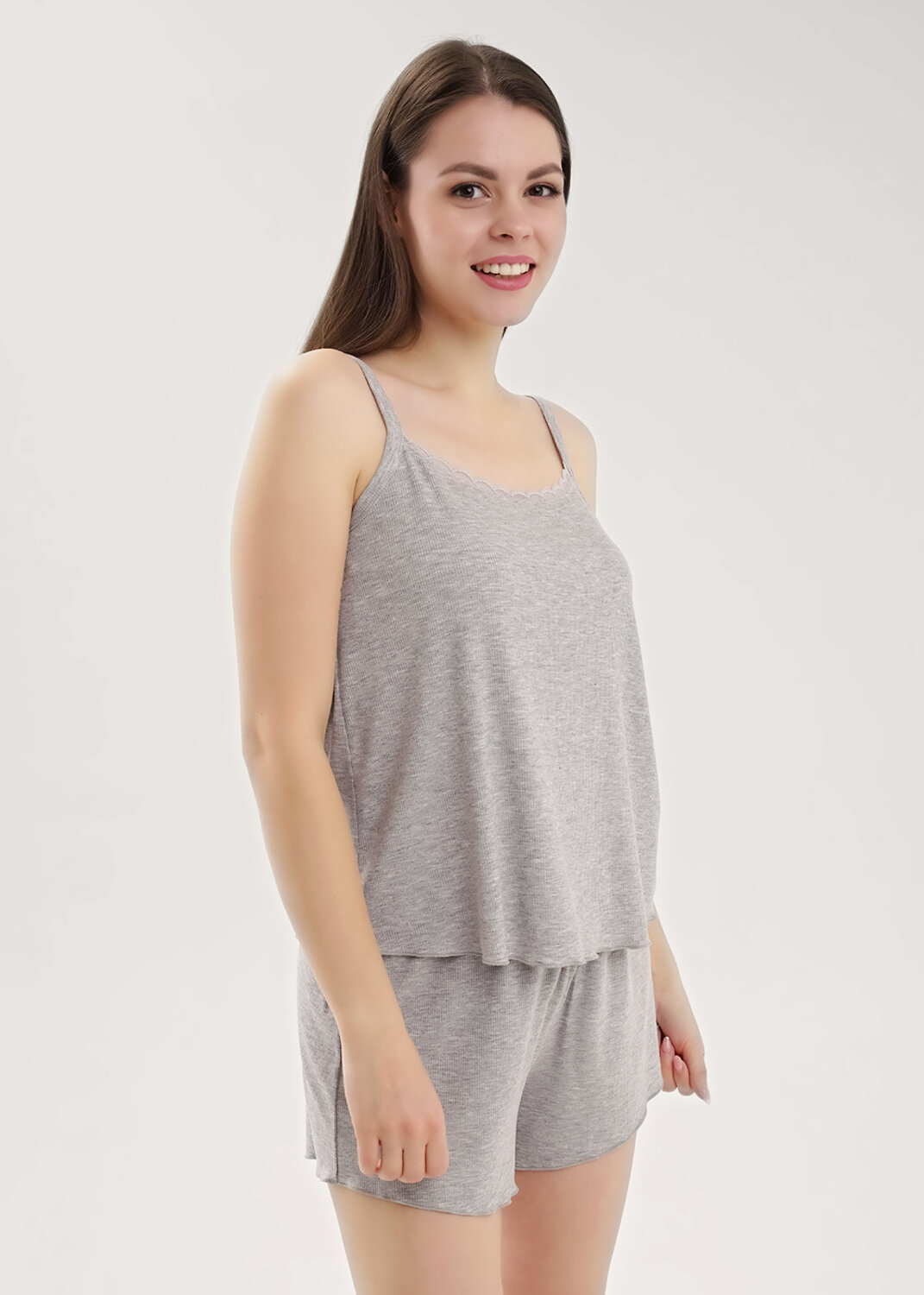 CLEVER Пижама 573812 LSET30-025 меланж серый