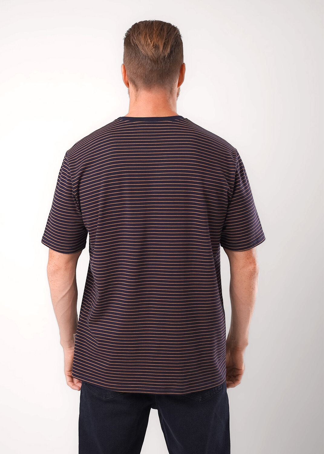 CLEVER Футболка 573839 452301/17кнт т.синий/св.коричневый