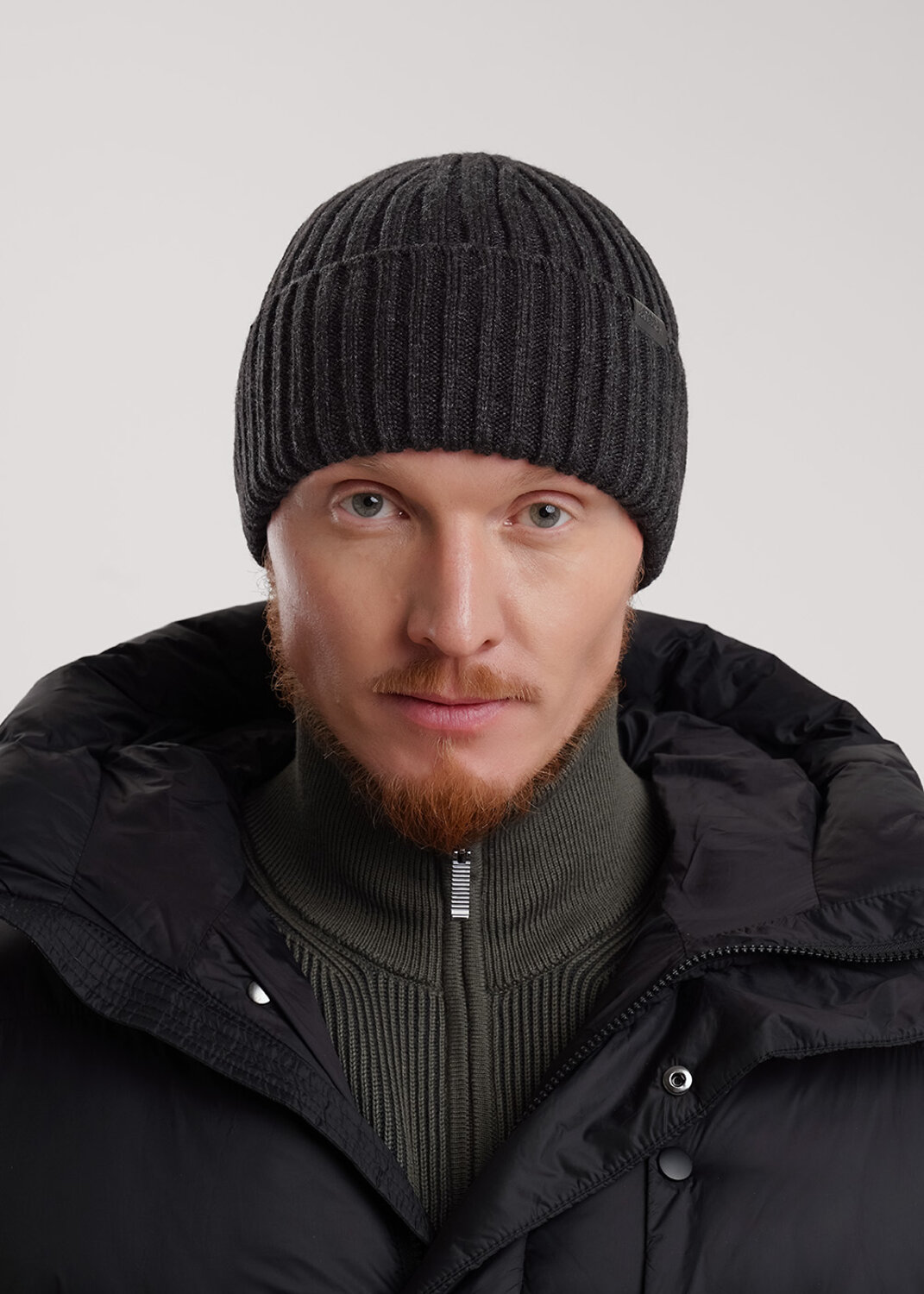 CLEVER Шапка 573849 454420ак флис меланж т.серый