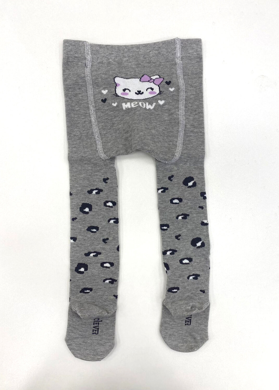 CLEVER Колготки 573893 КД191 68-86 меланж серый