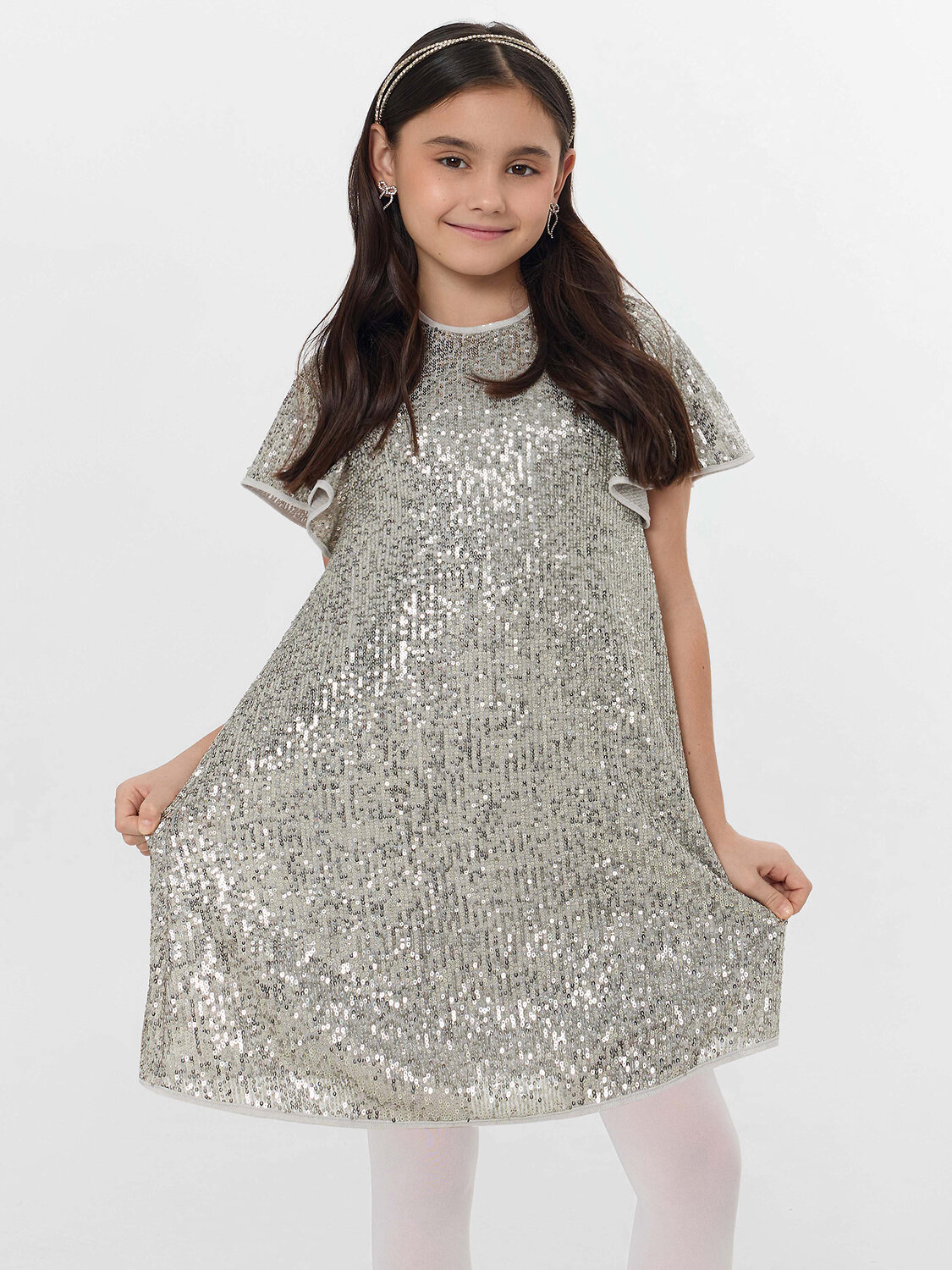 MARK FORMELLE Платье 573936 157975 серебристые пайетки