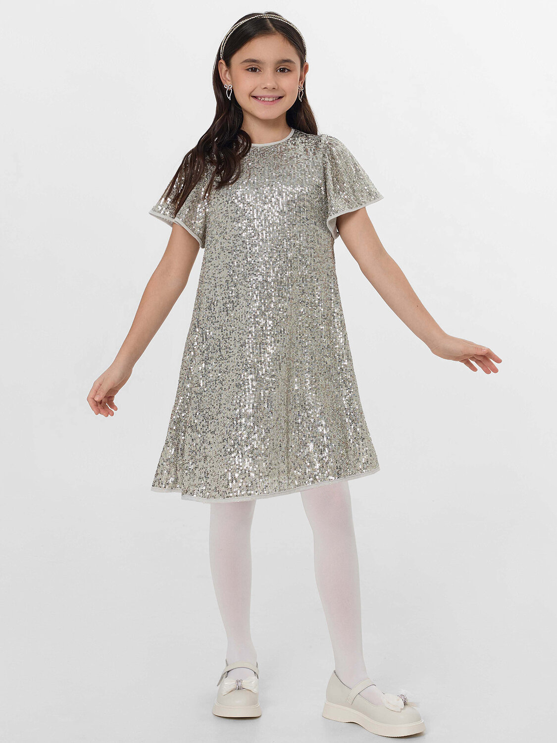 MARK FORMELLE Платье 573936 157975 серебристые пайетки