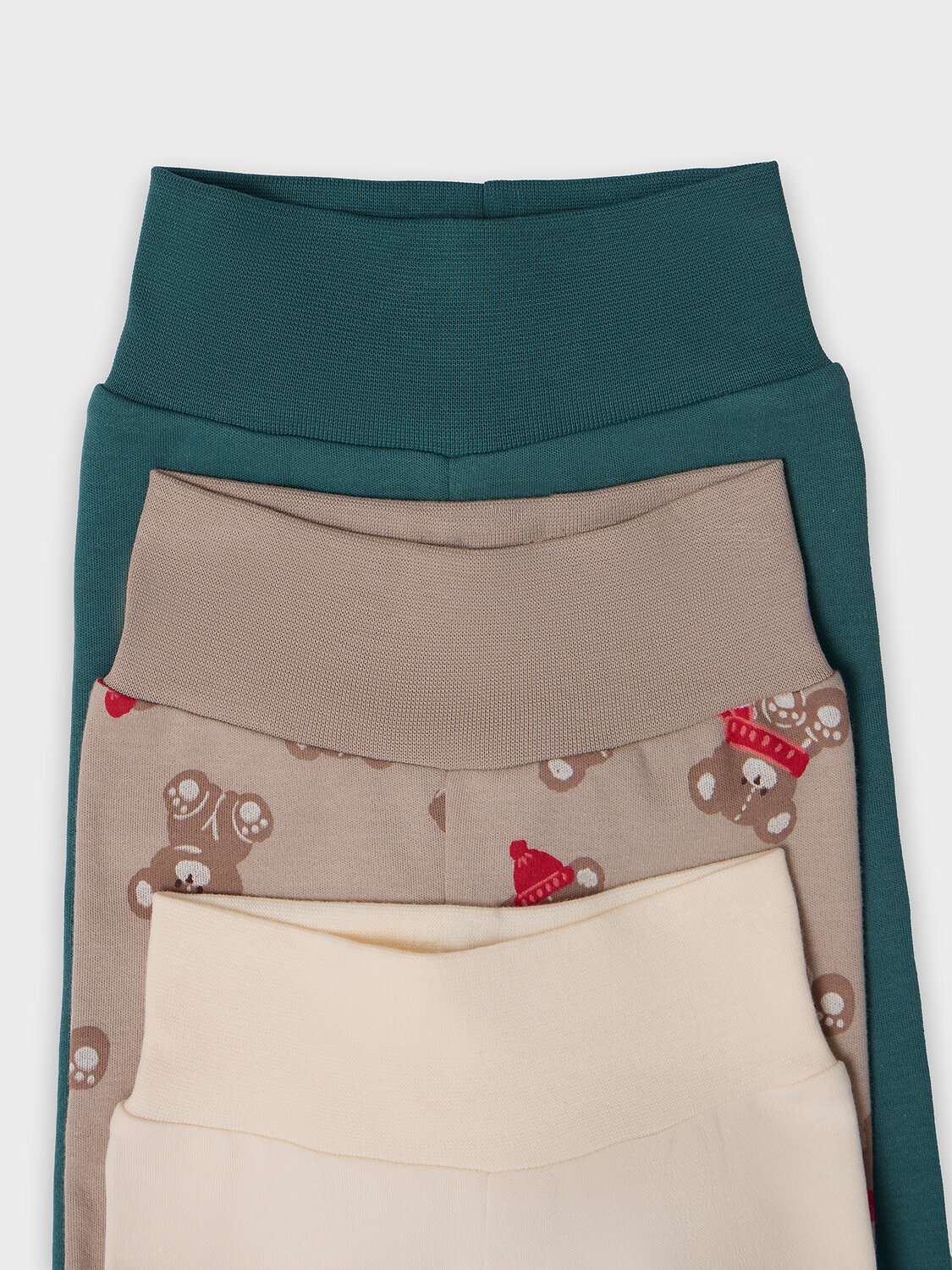 MARK FORMELLE Ползунки 573940 85117-3 сливочное масло +НГ мишутки на бежевом +изумруд