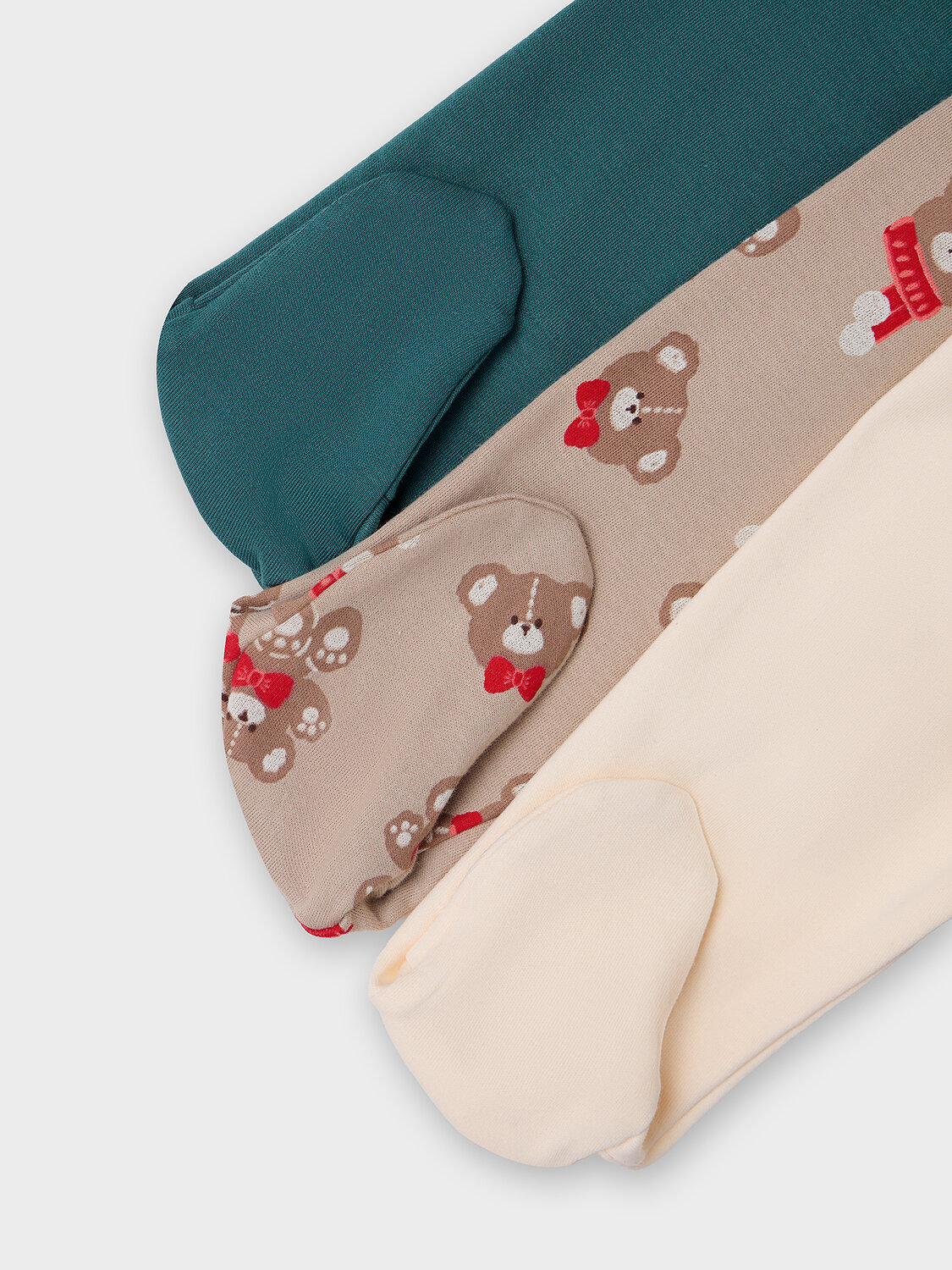 MARK FORMELLE Ползунки 573940 85117-3 сливочное масло +НГ мишутки на бежевом +изумруд