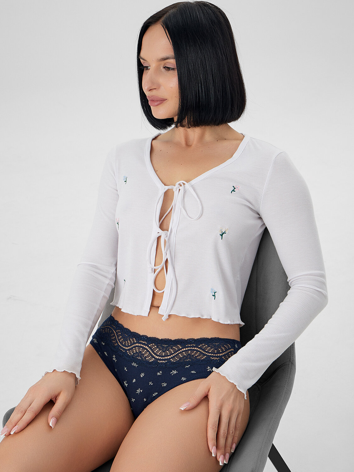 MARK FORMELLE Трусы 573967 412380-1 цветочки на синем