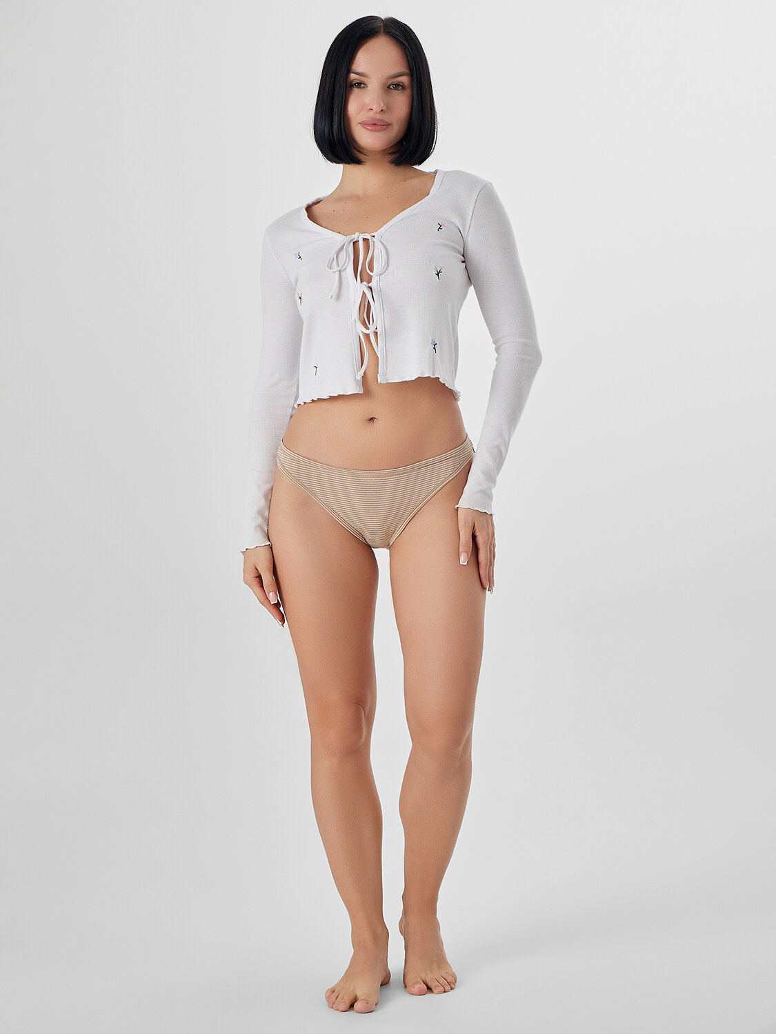 MARK FORMELLE Трусы 574076 412621-3 бежевая полоска +молочный шоколад +корица