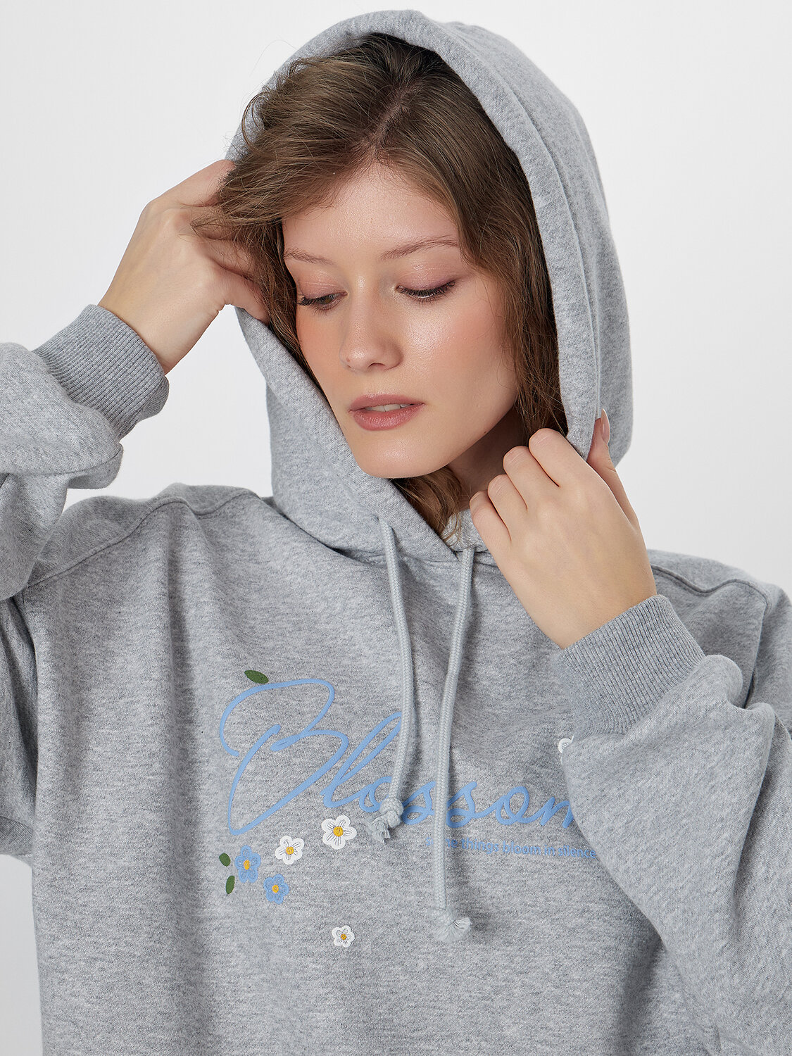 MARK FORMELLE Худи 574111 122954 серый меланж+печать