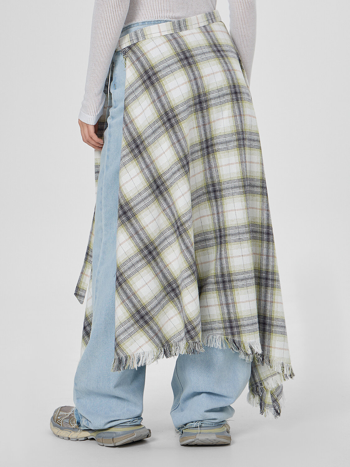 MARK FORMELLE Юбка 574135 152818 бежево -серая клетка