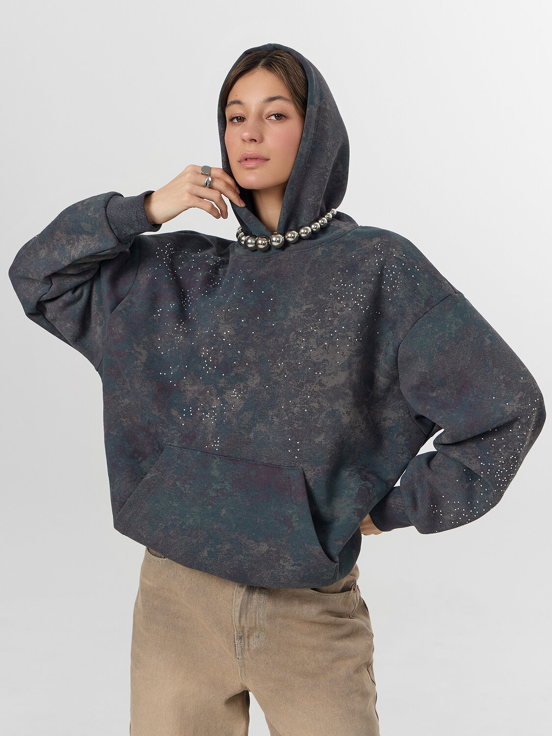 MARK FORMELLE Худи 574139 122775-1 потертости на металле