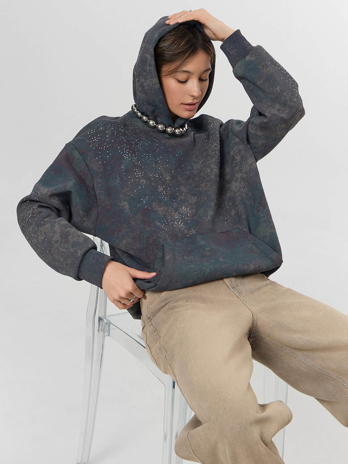 MARK FORMELLE Худи 574139 122775-1 потертости на металле