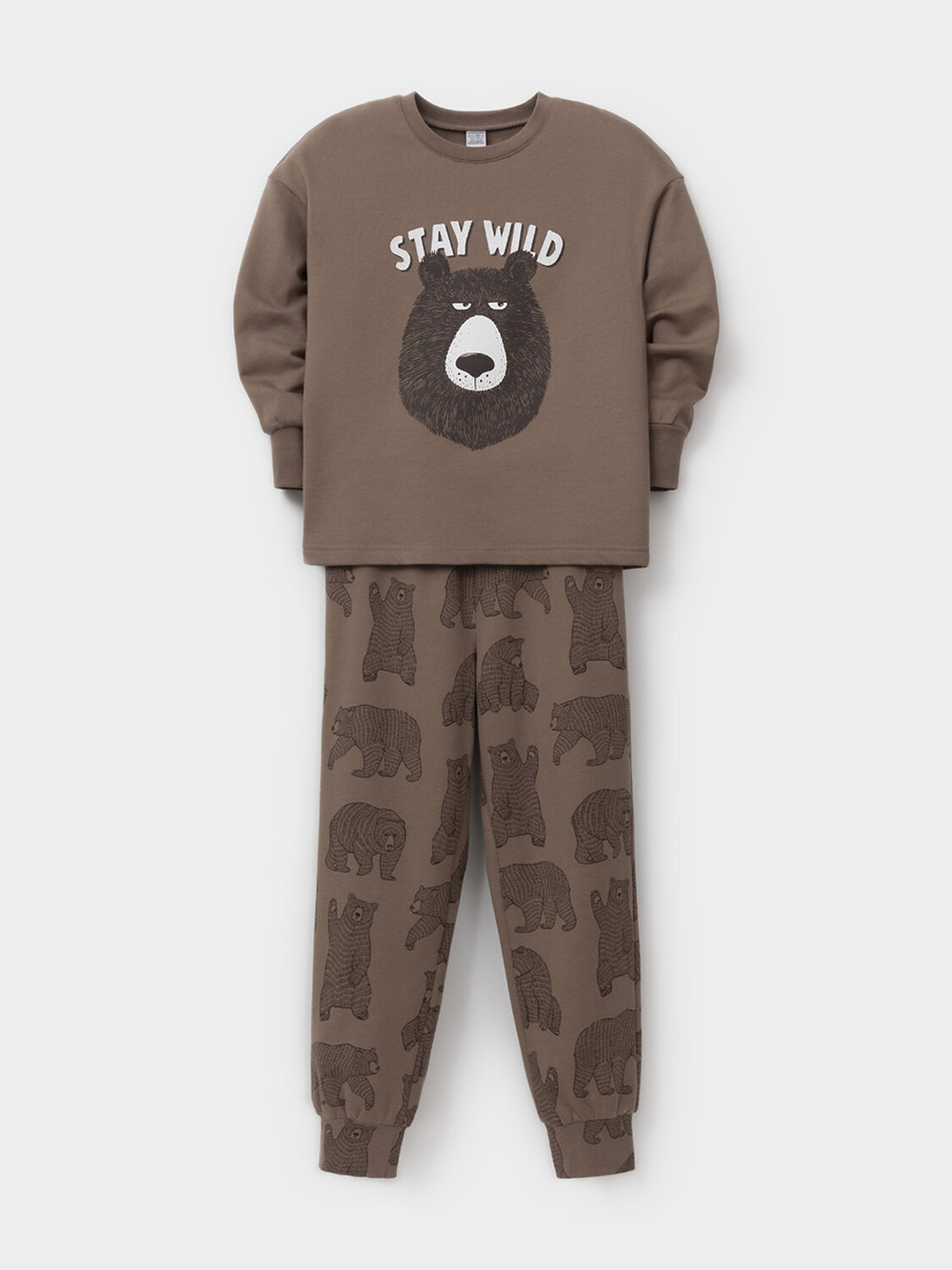 CROCKID Пижама 574168 К 1567 коричневый