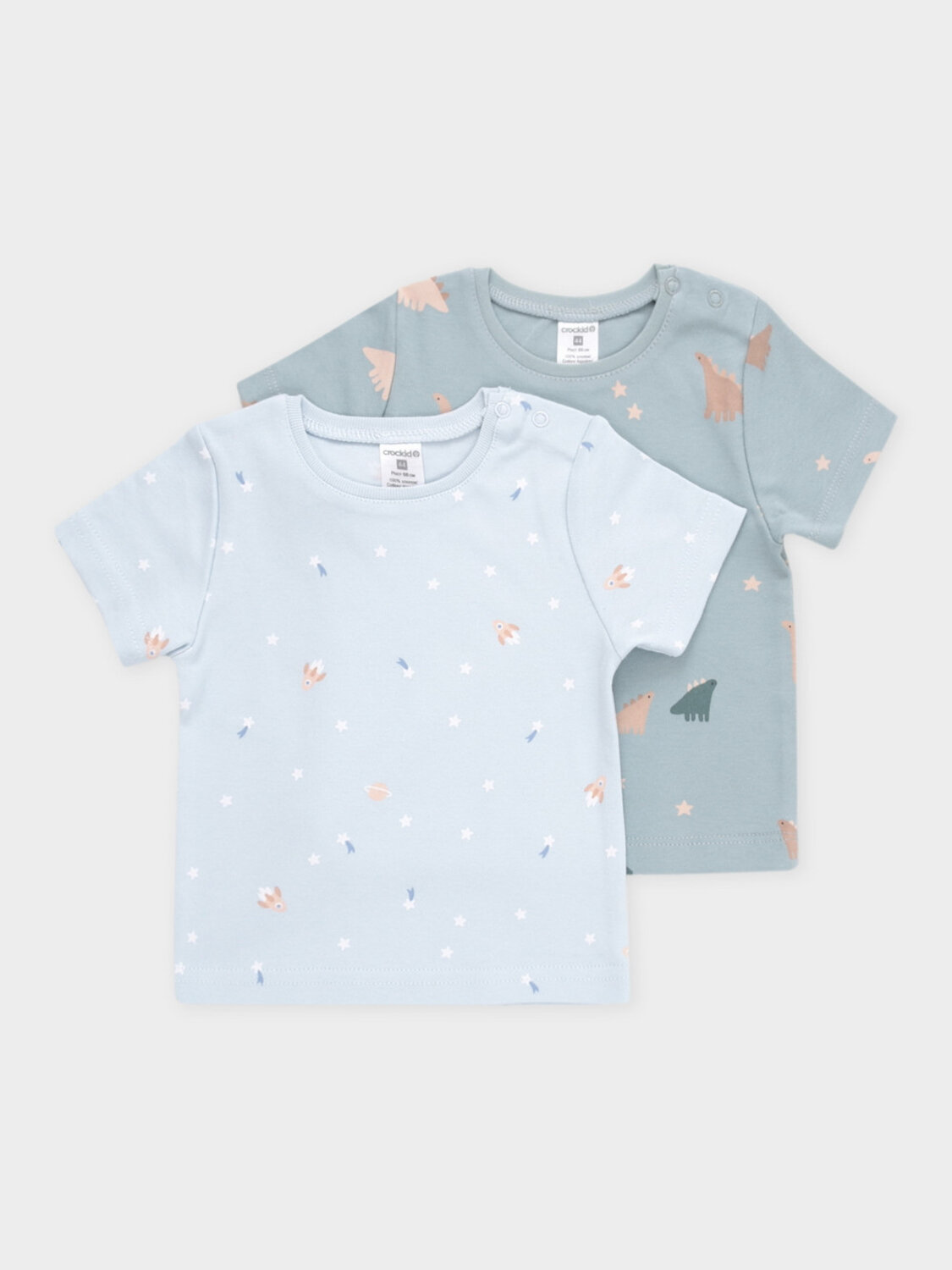 CROCKID Футболка 574172 К 301156-2уп голубой