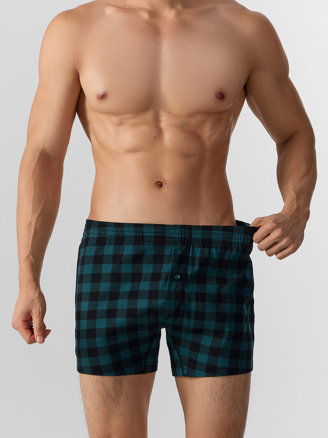 MARK FORMELLE Трусы 574194 411152 черная клетка на зеленом