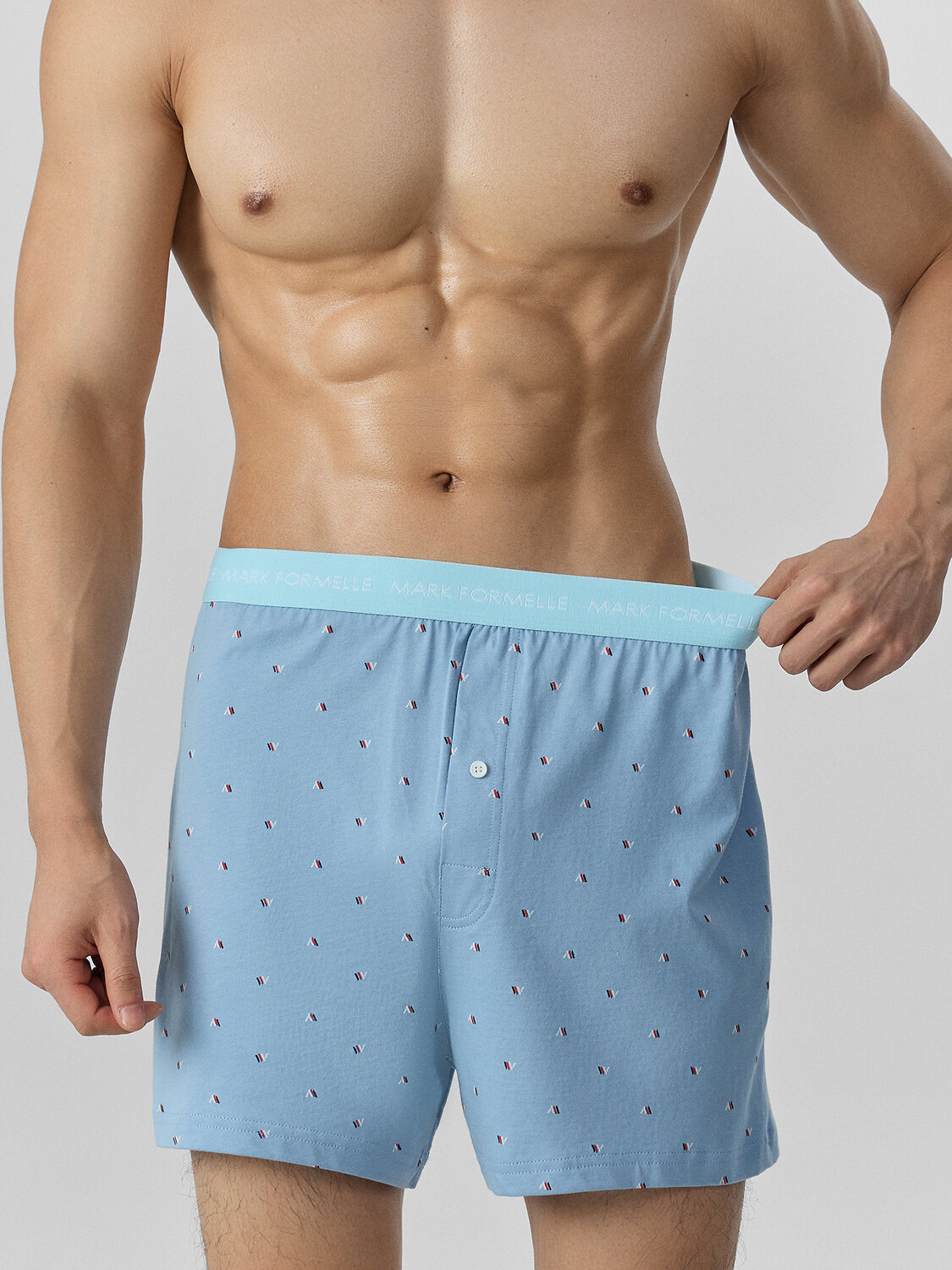 MARK FORMELLE Трусы 574198 411222 узор на пыльно -голубом
